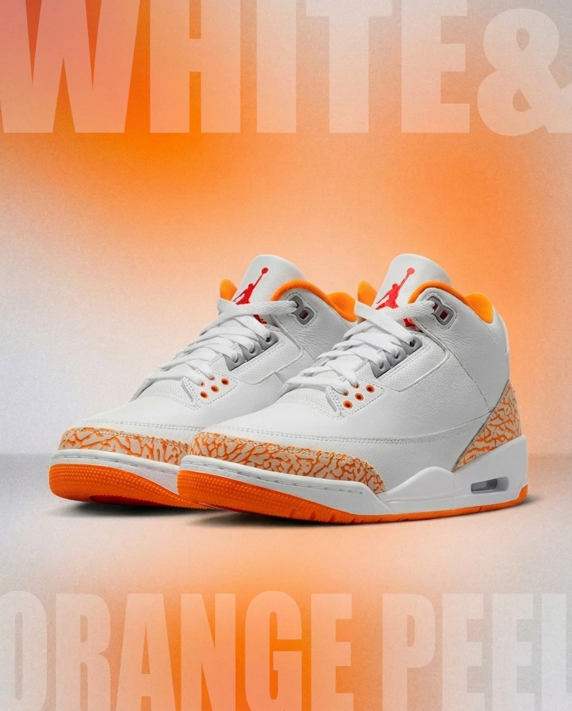 Women&rsquo;s Air Jordan 3 &ldquo;White and Orange Peel&rdquo; will be available  Thursday  4/30 at 10:00 AM at The Loop. (Yonkers &amp; Spring Valley) 
First come first served. 

 CK9246-101: $205

#sneakers#aj3#jordan3#sneakerhead