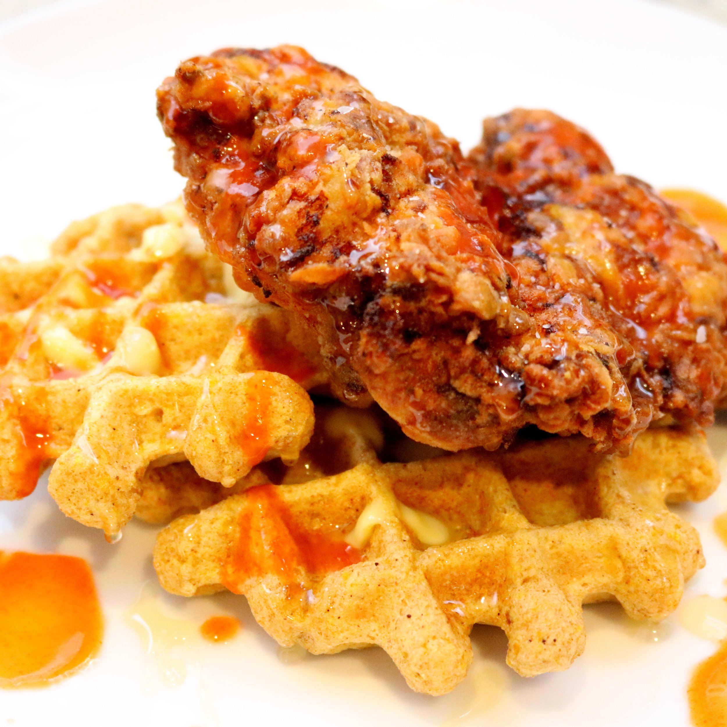 Fried Chicken (and Butternut Squash Waffles)