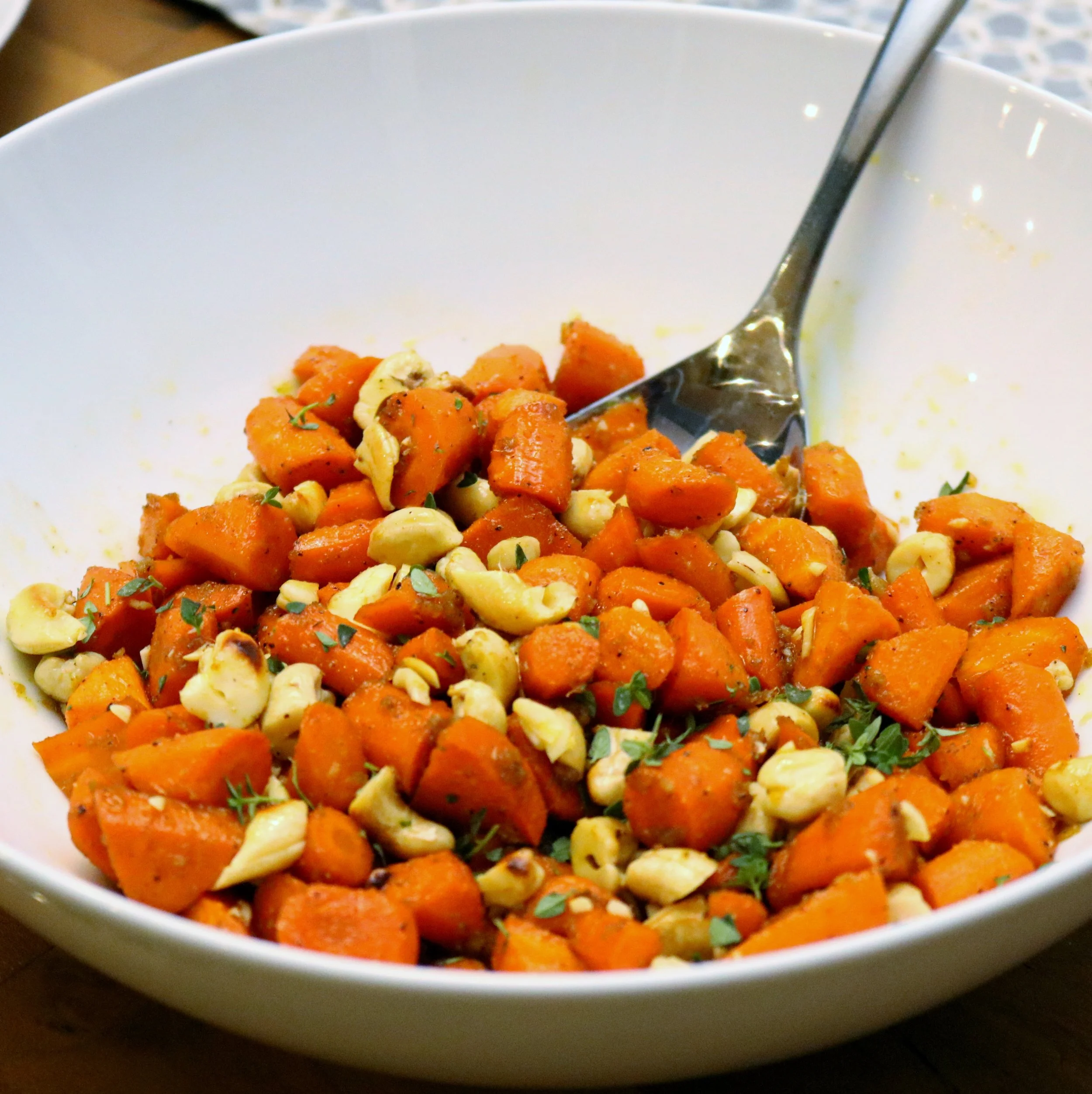 Ginger Carrots with Cashews