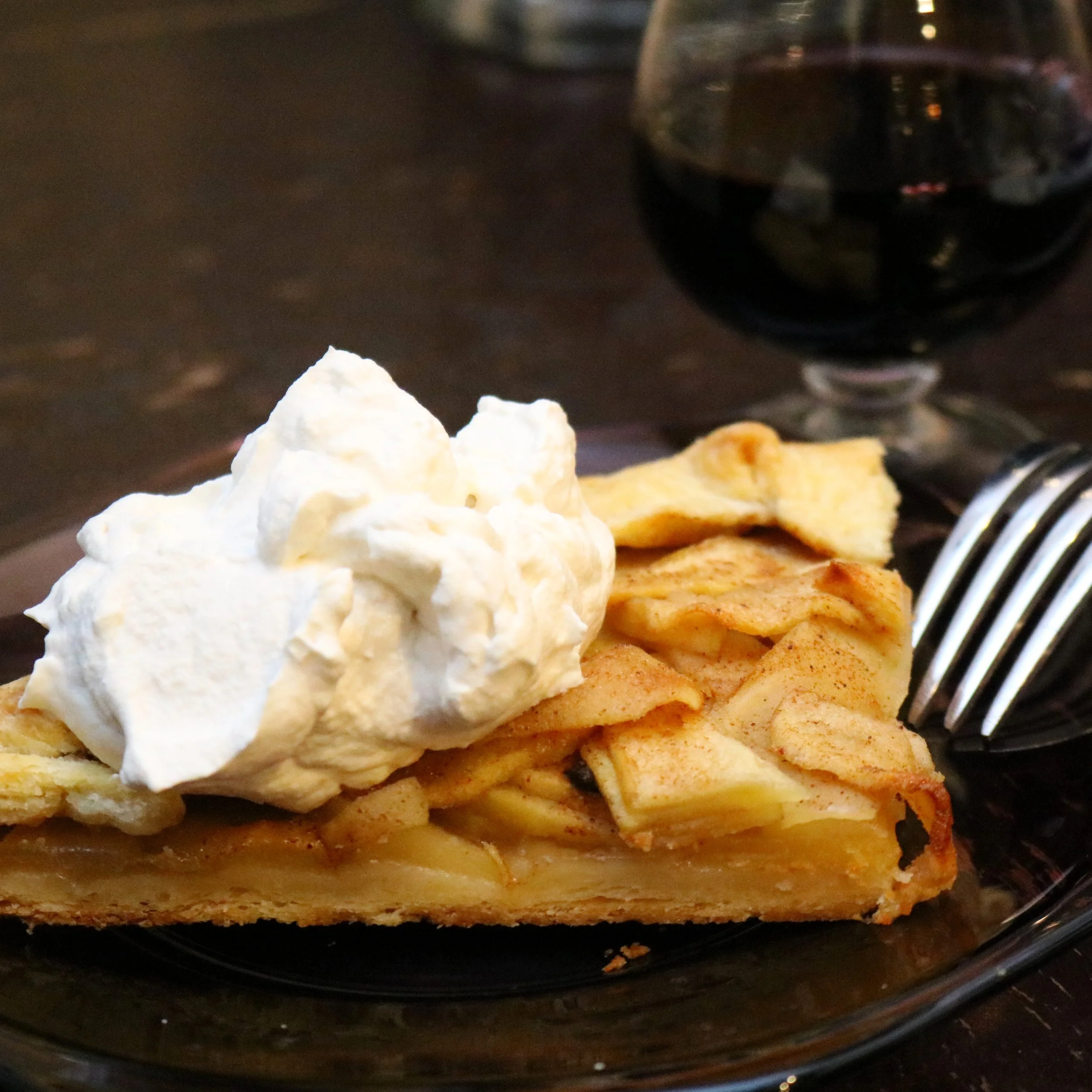 Apple Galette with Rum Mascarpone Whipped Cream