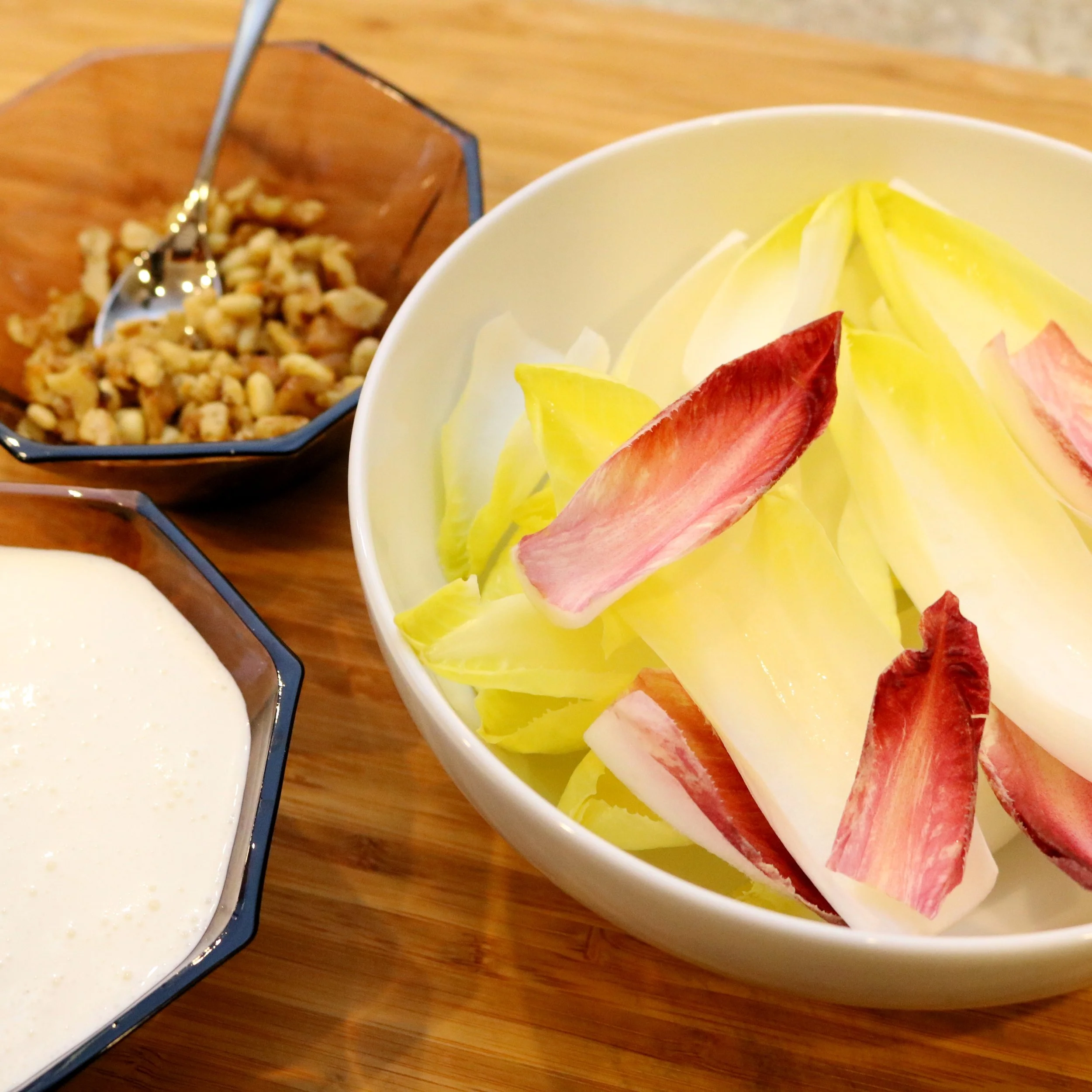 Endive with Roquefort Dressing and Toasted Nuts