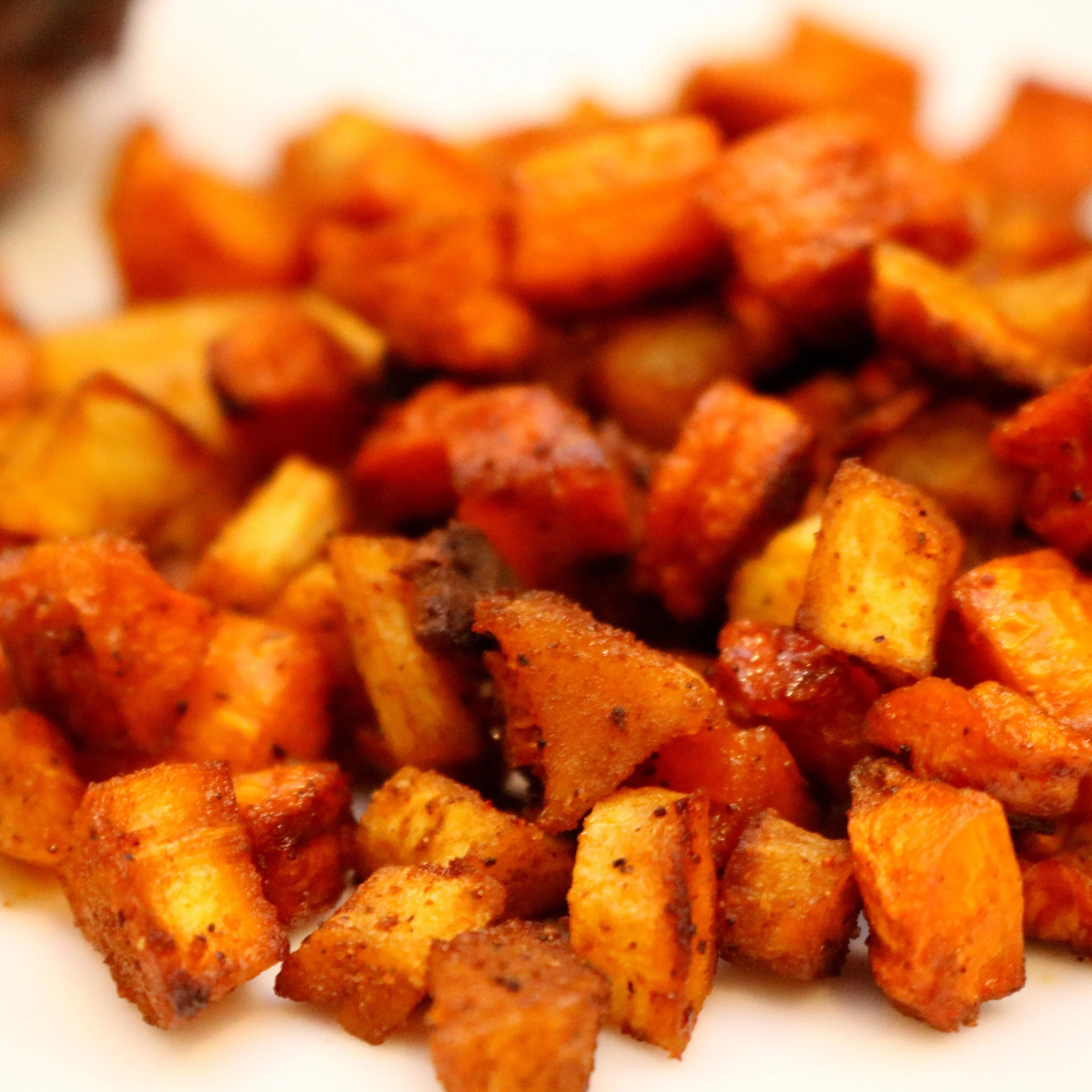 Spicy Sweet Roasted Root Vegetables