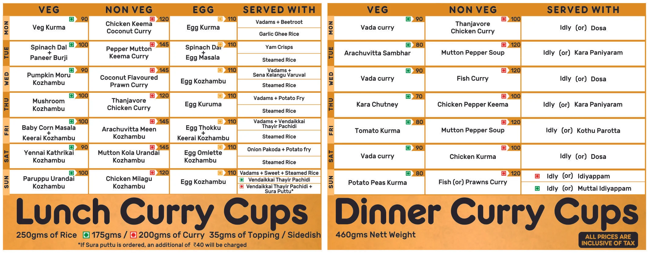 Madras Curry Cup MEnu zomato | PritishSocial