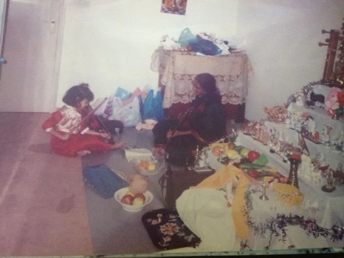 Rasika, a flute player, learning Violin from her grandmother who was biggest influence and inspiration to her.
