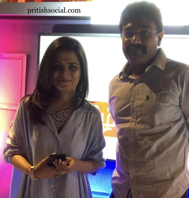With Actress and Host Divyadarshini