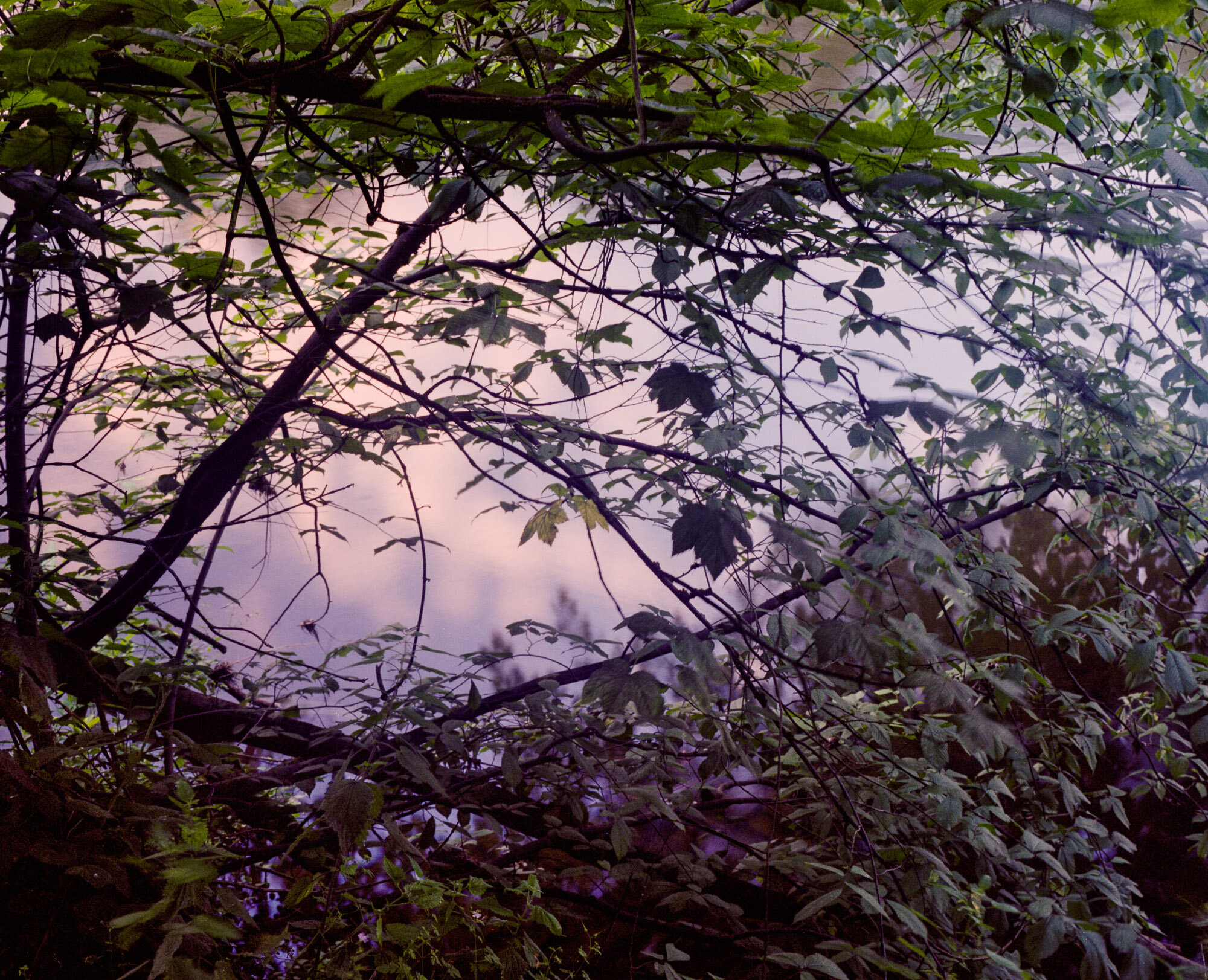  Dusk over the River Derwent, Cromford 