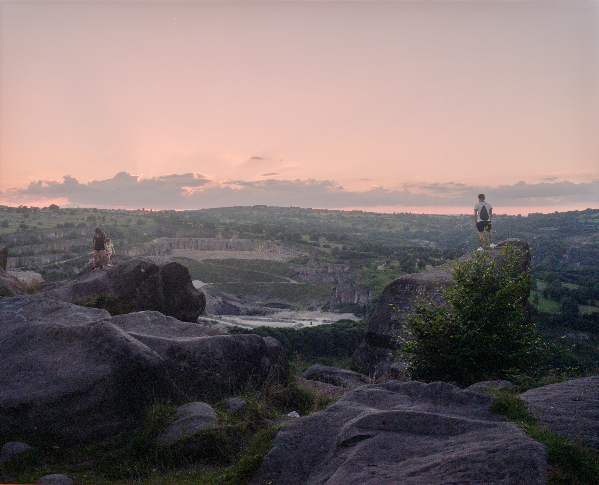  Middle Peak Quarry from Black Rocks, Cromford. 