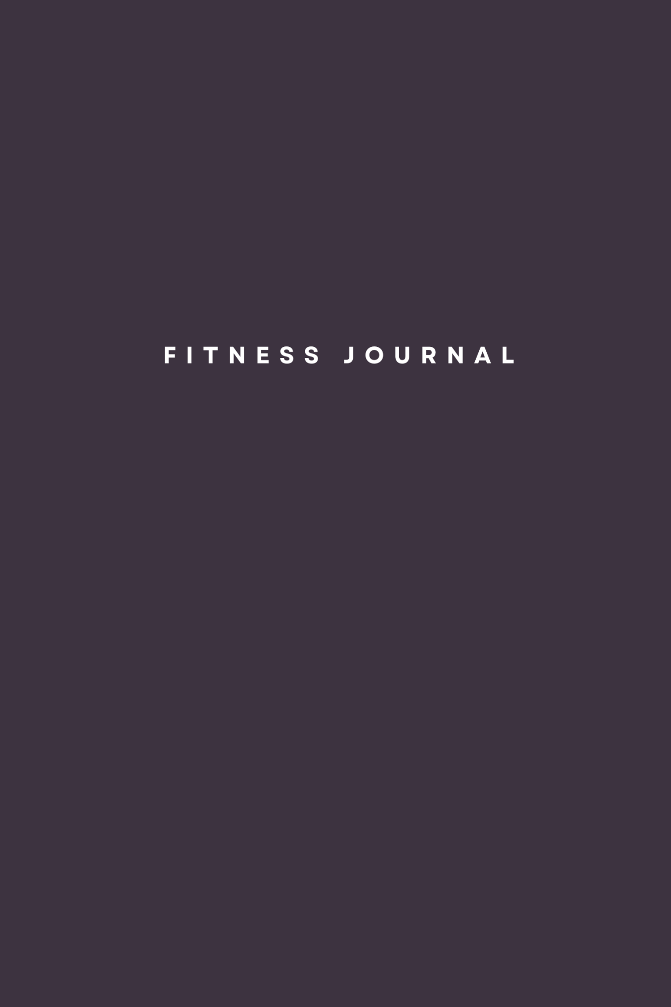 Plum Fitness Journal
