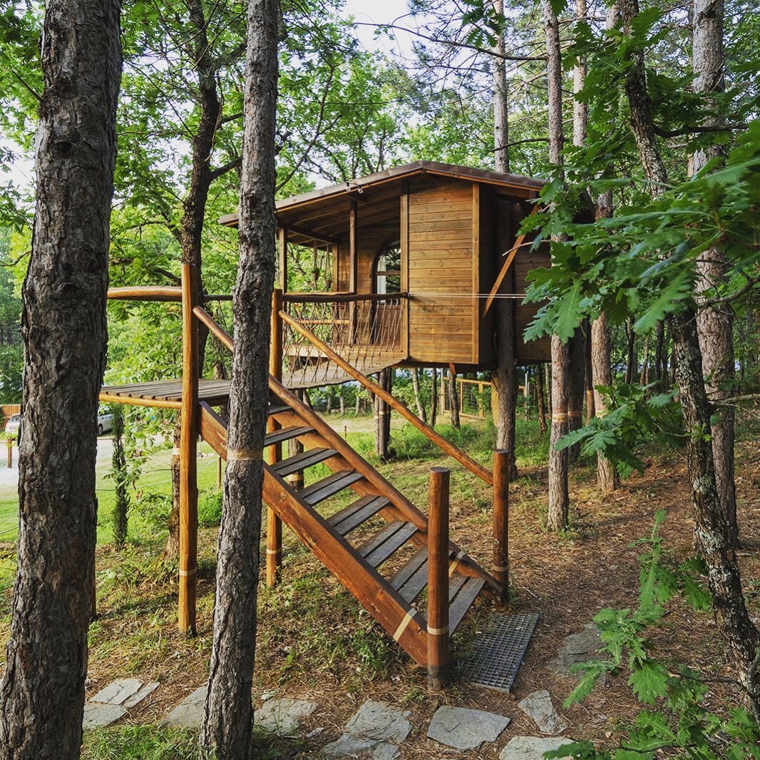 &bull; The mesmerizing beauty of the Treehouse combined with the beautiful forests of northern Halkidiki🌳
.
.
.
📸 @lefteris_kossaras 
@two_clicks_photography 
.
.
.
#agramada #agramadatreehouse #xaniagramada #treehousehotel #bestvacations #glambing
