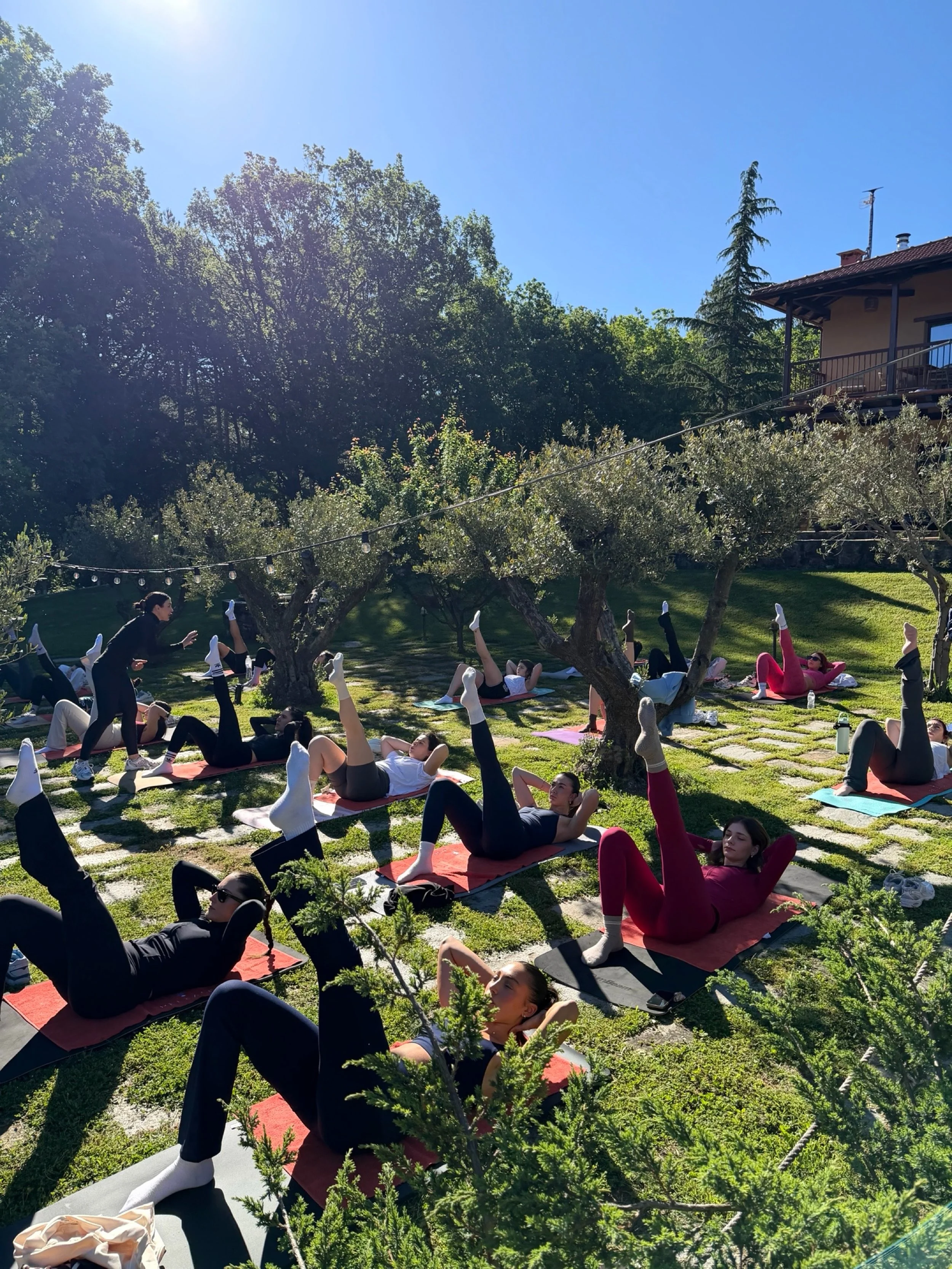 Morning Pilates among the olive trees 🌳

&bull; Agramada Treehouse &bull; 

#pilatesretreat #boutiquehotel #uniquehotel #travelgreece #treehousestay