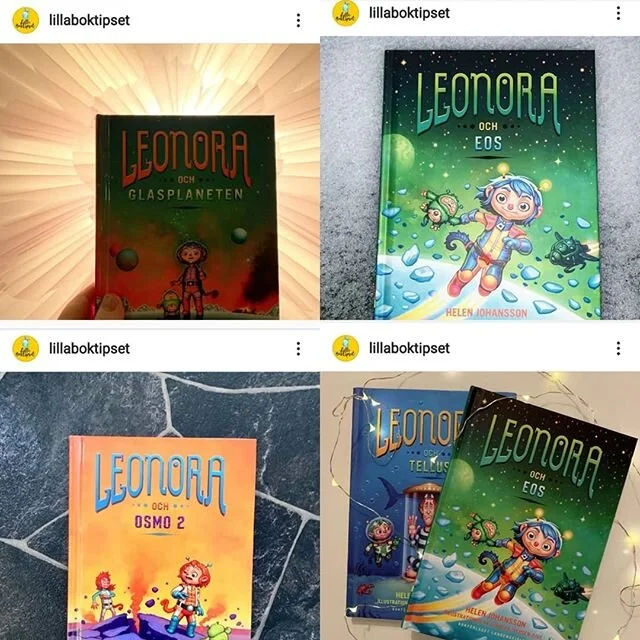 Kolla in @lillaboktipset  Roligt med s&aring; fina ord om Leonora🛸🚀
#barnbok #rymden