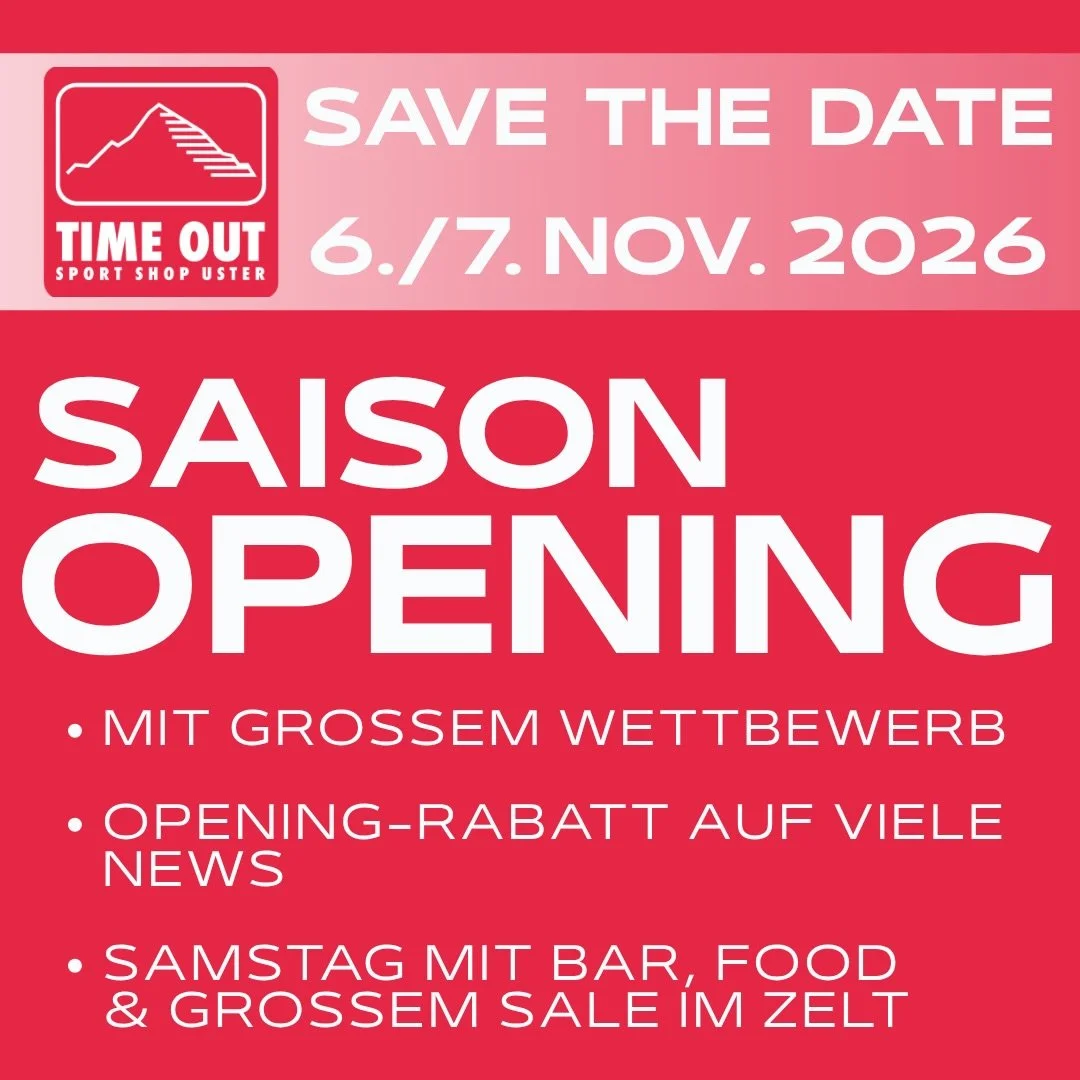 🎉 SAVE THE DATE &ndash; SAISON OPENING 2026! 🎉
Am 6. &amp; 7. November 2026 starten wir gemeinsam in die neue Saison! ⛷️🏂

Freut euch auf einen grossen Wettbewerb, satte Opening-Rabatte, viele News &amp; Highlights und am Samstag auf Bar, Food &am