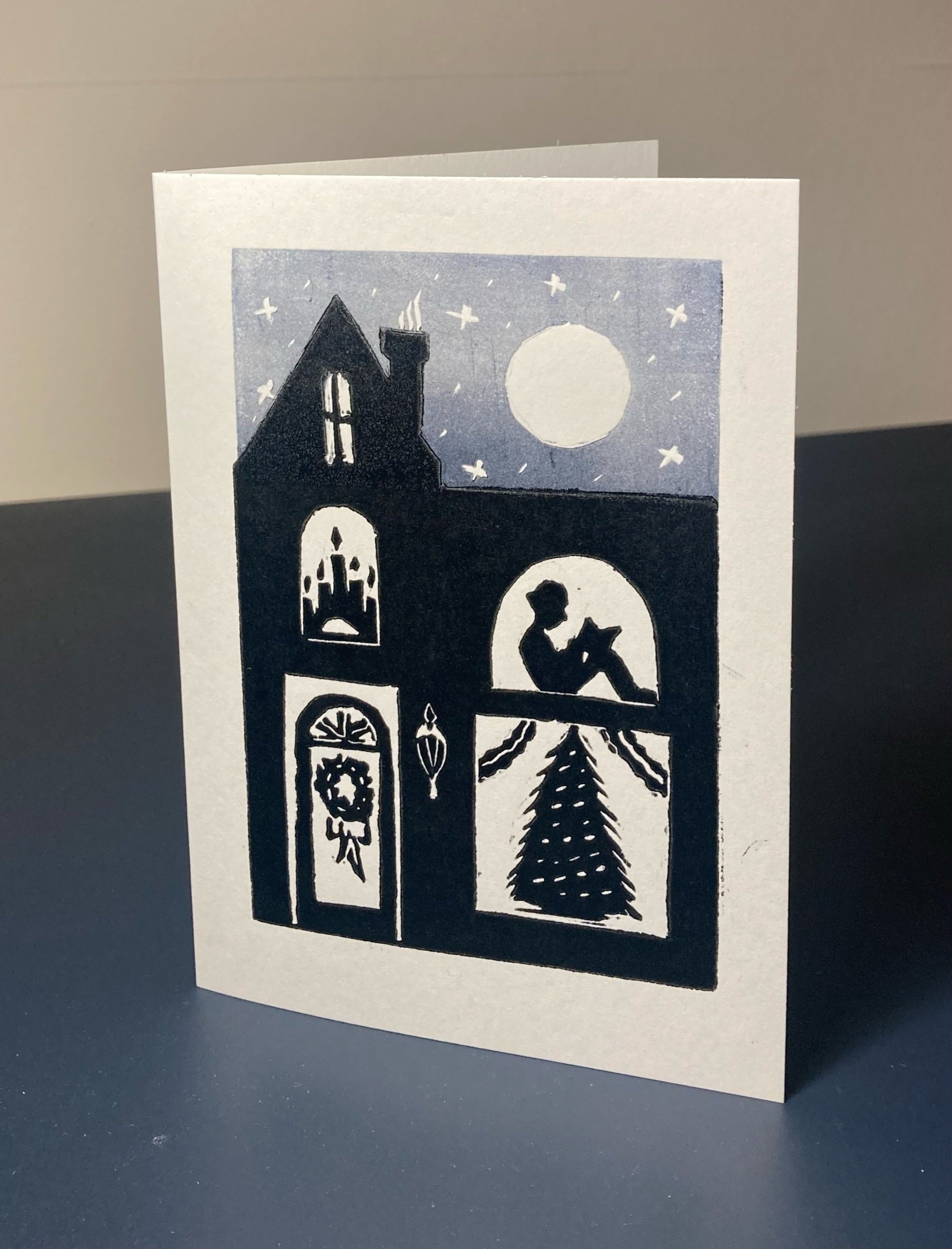 Lino Christmas Card, December 2025