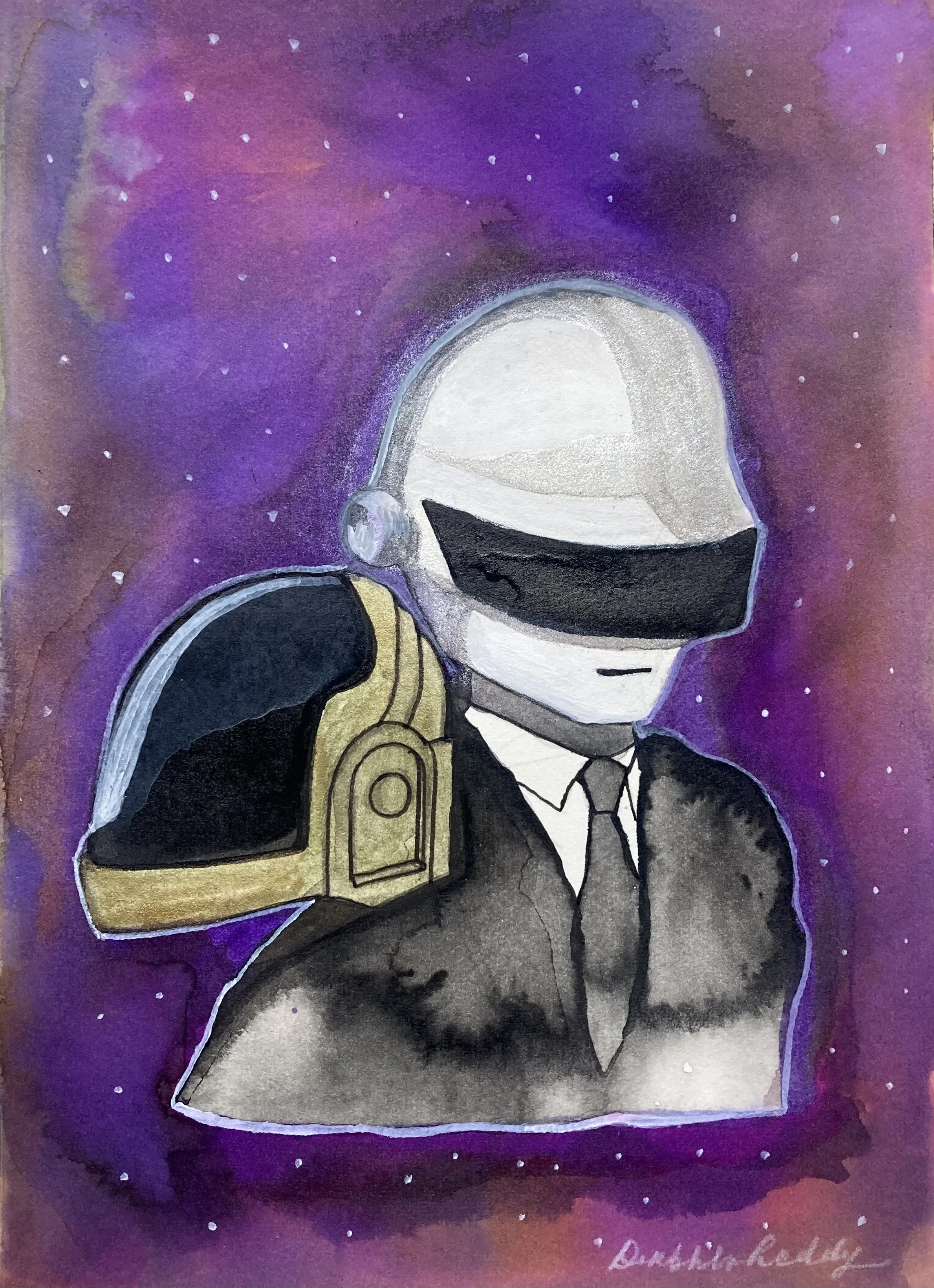 Daft Punk illustration, 2026