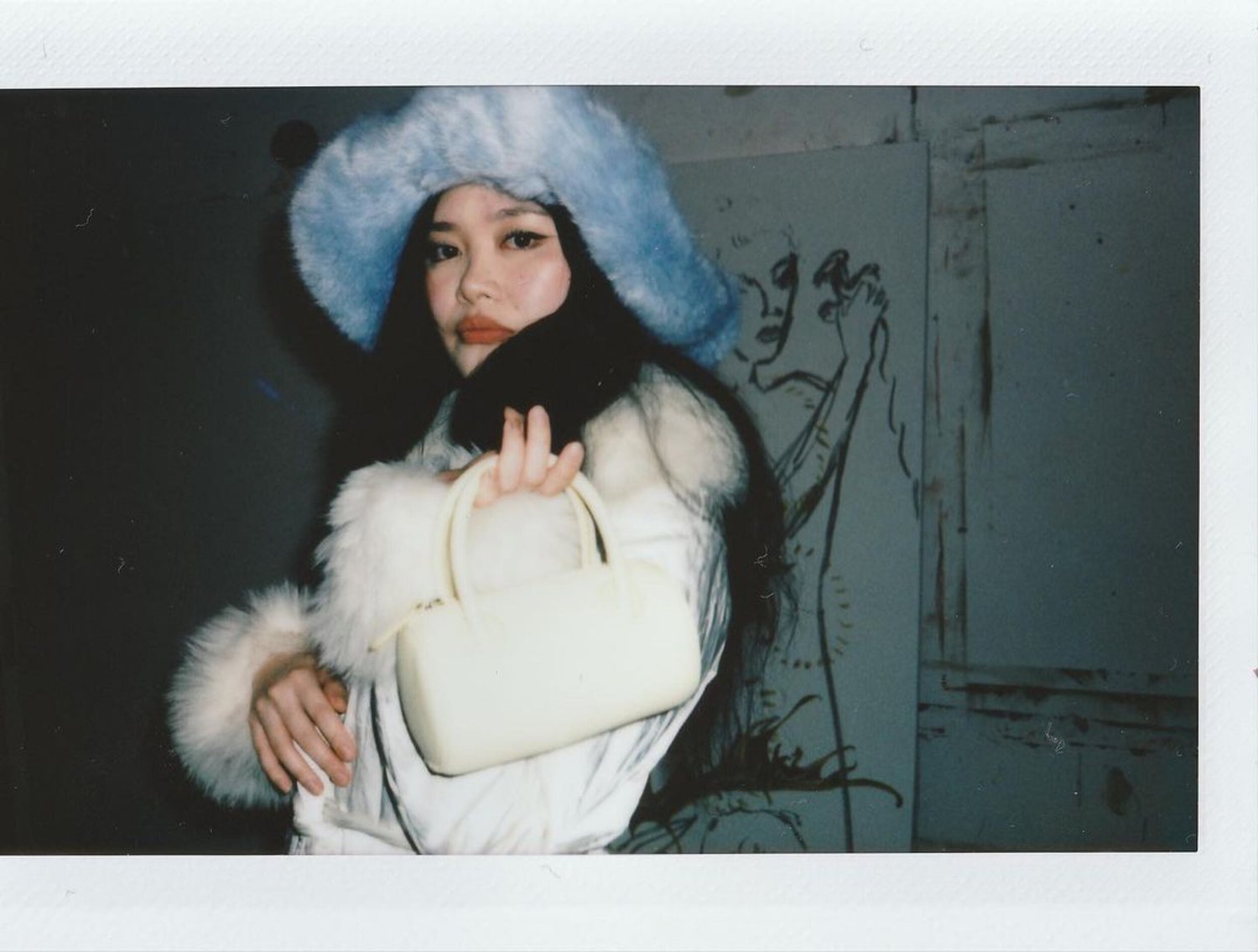 New. White fur hat. Hand made. Amazing quality. Emma Brewin style. Emma Brewin main image 3