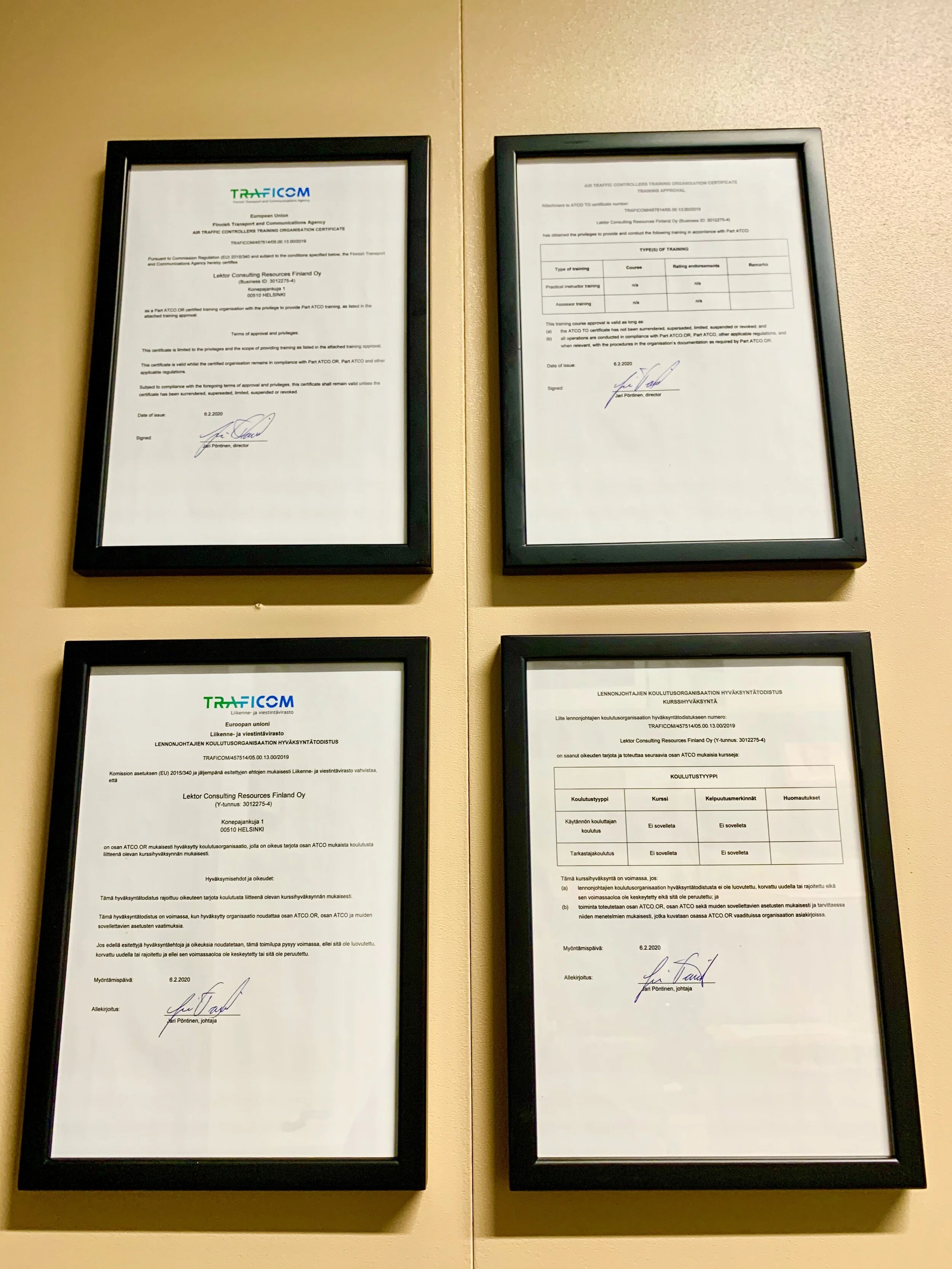 Lektor is now a certified ATC Training Organisation