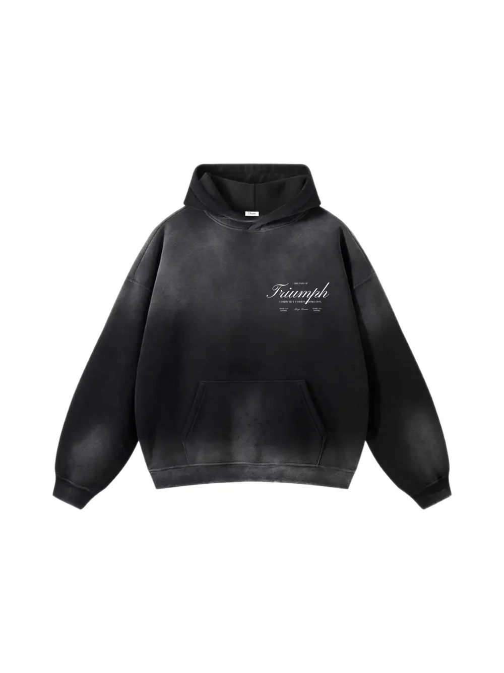 D.O.T. Acid Wash Essential Frayed Hoodie — The Dream is Real