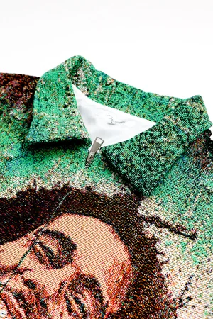 BHM Bob Marley DRMRS ART STUDIO Cropped Tapestry Jacket — The 