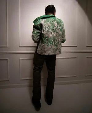 BHM Bob Marley DRMRS ART STUDIO Cropped Tapestry Jacket — The 