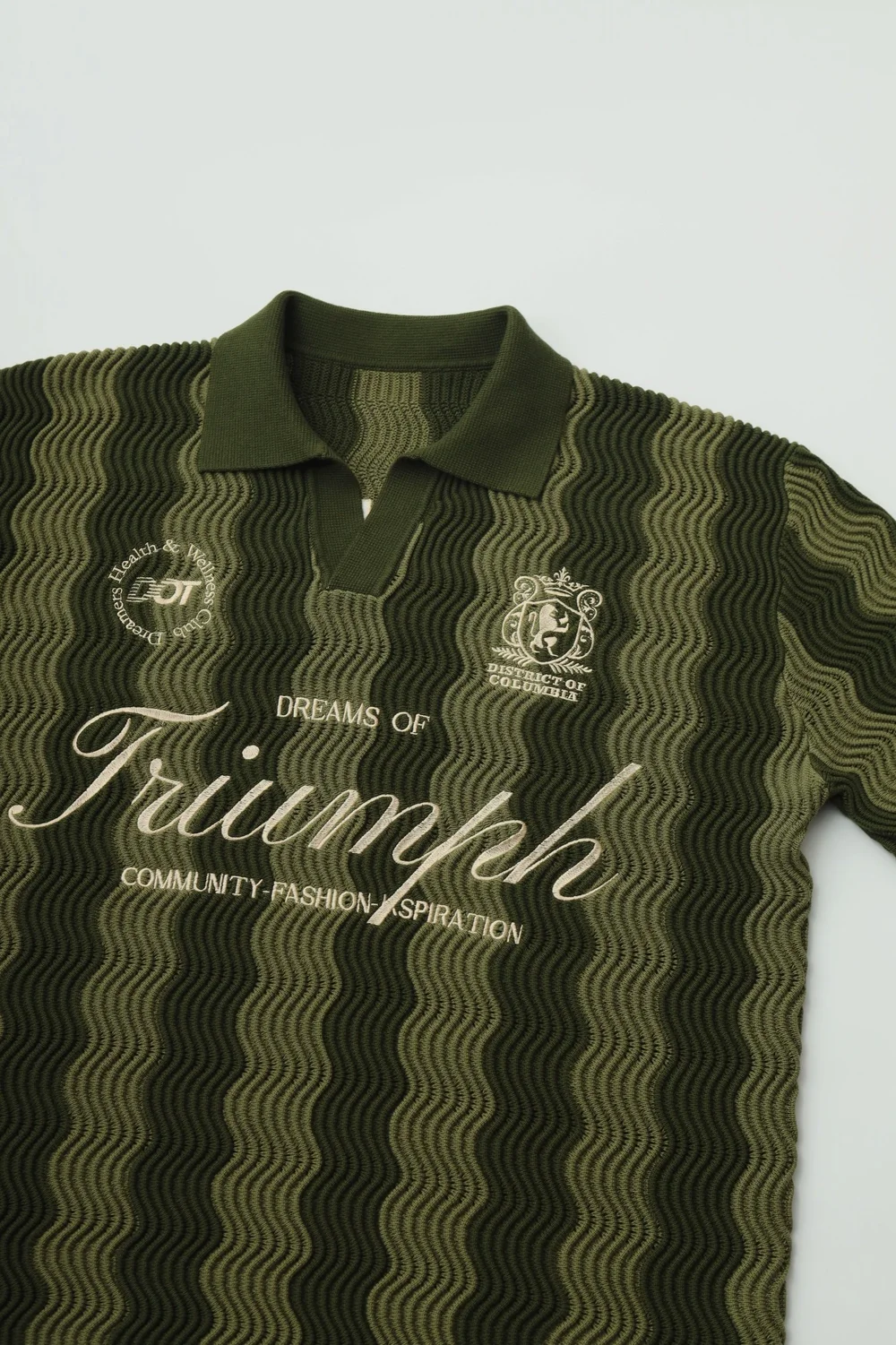 Dreams of Triumph Lux Wave Knit Rugby Jersey - Premium Style
