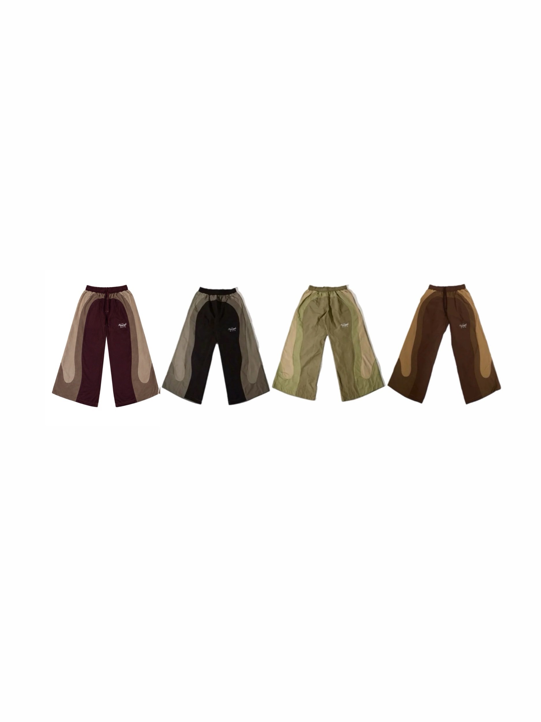 D.O.T. Colorblock Wide Leg Joggers