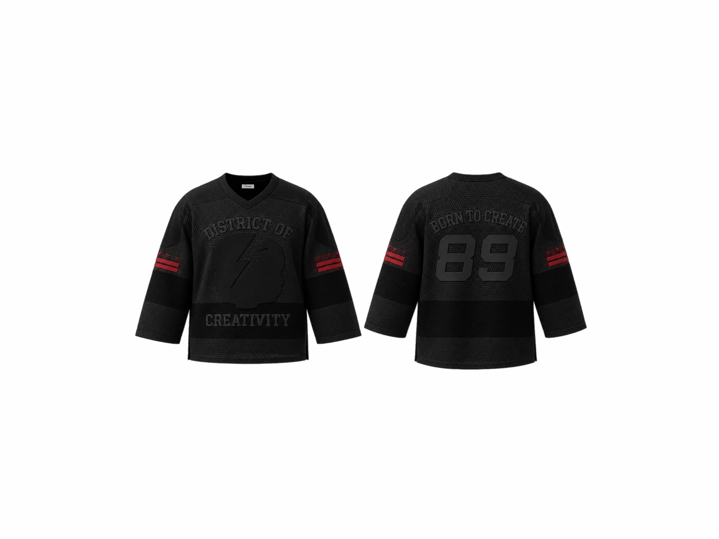 (Limited Edition) Blacked Out District of Creativity Knitted Hockey Jersey