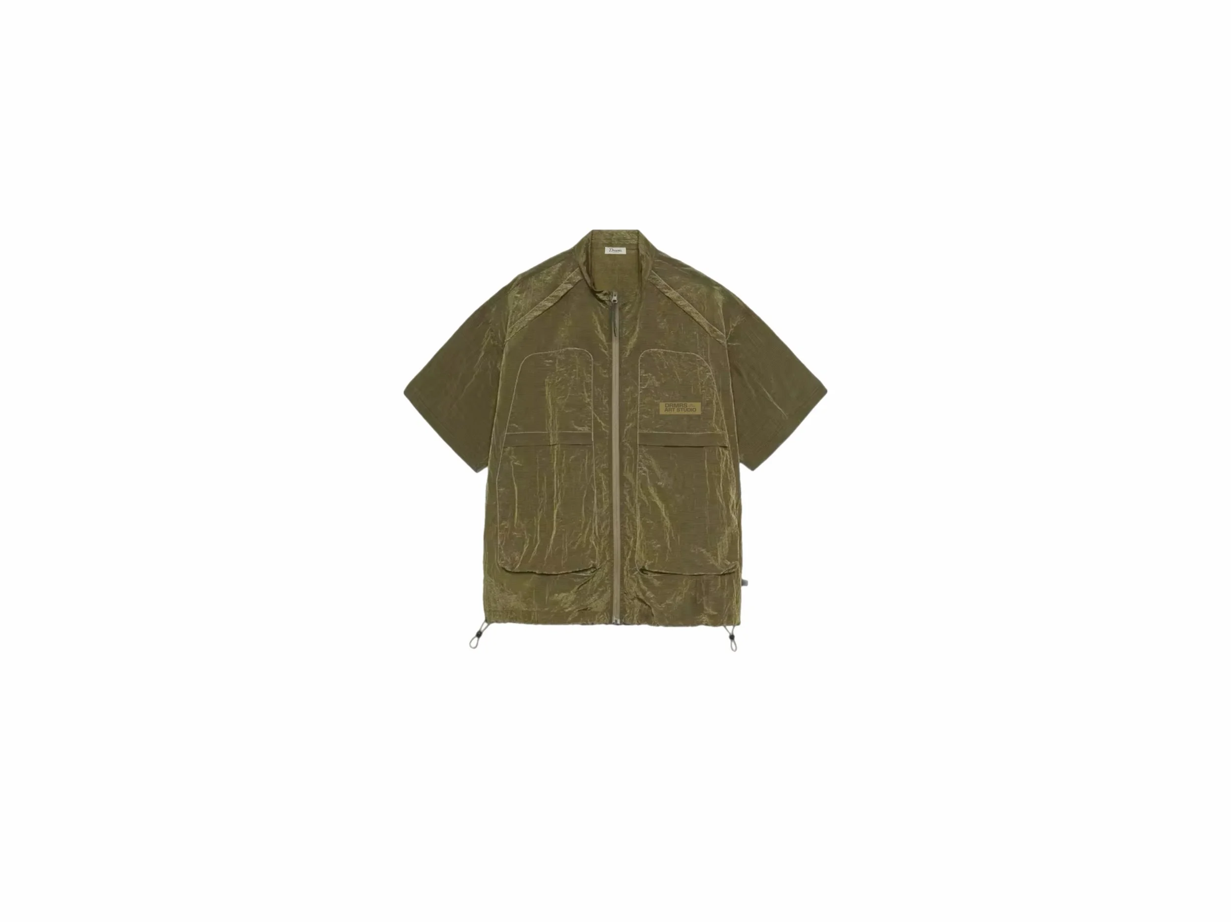 DRMRS ART STUDIO Nylon Zip Up Shirt