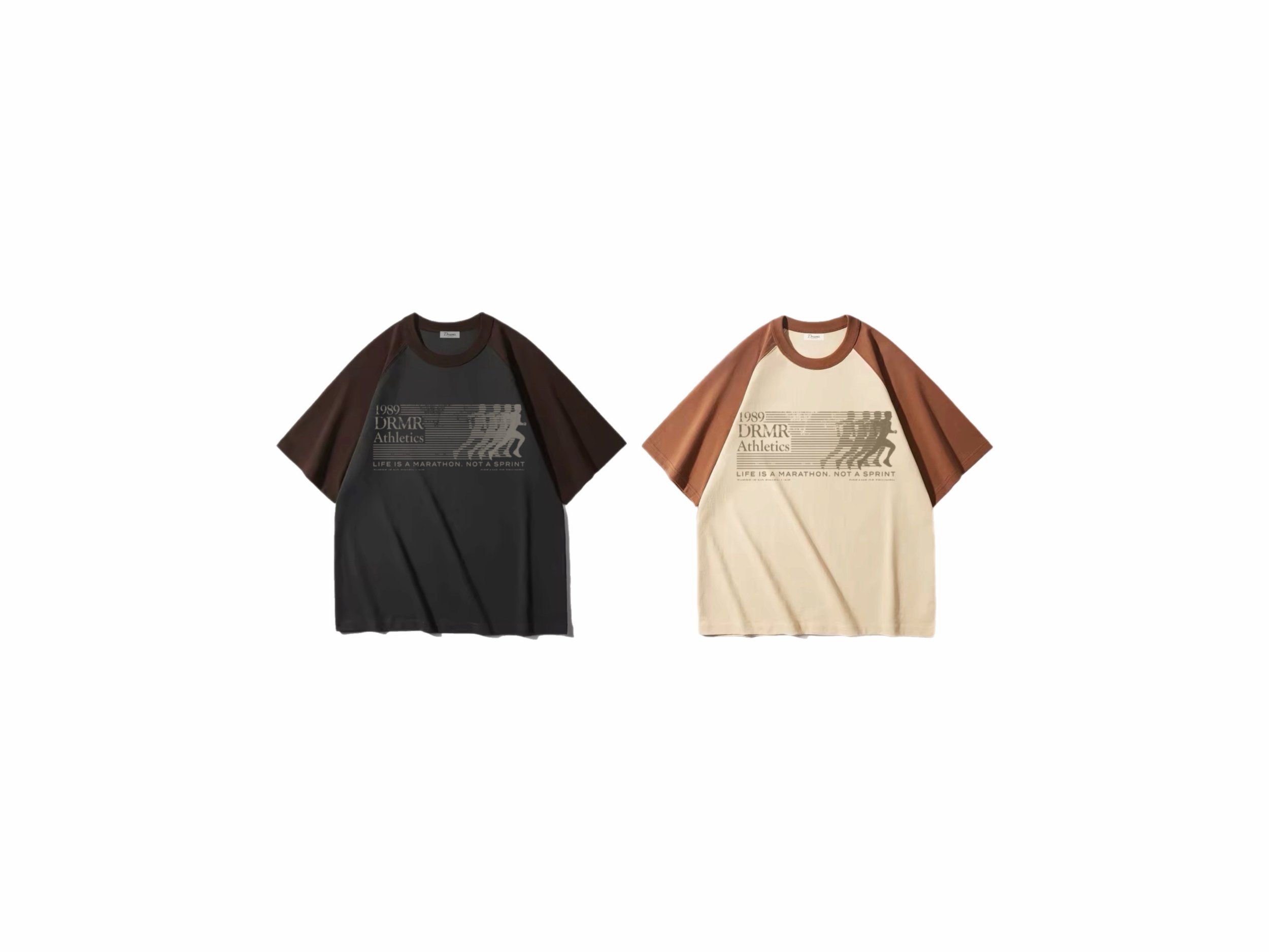 DRMR Athletics Oversized Heavyweight Raglan Tee