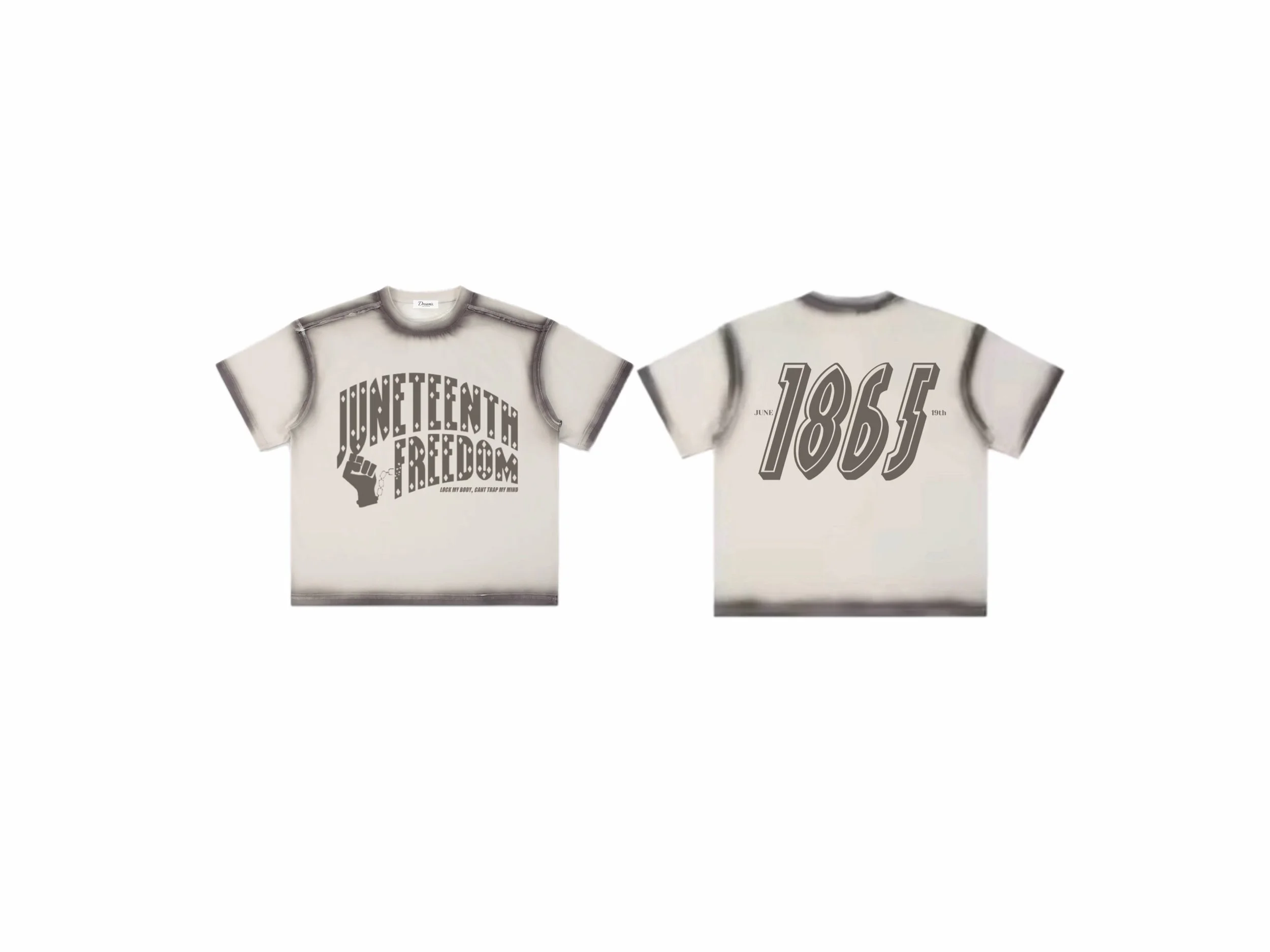 Juneteenth Freedom Washed Distressed Tee