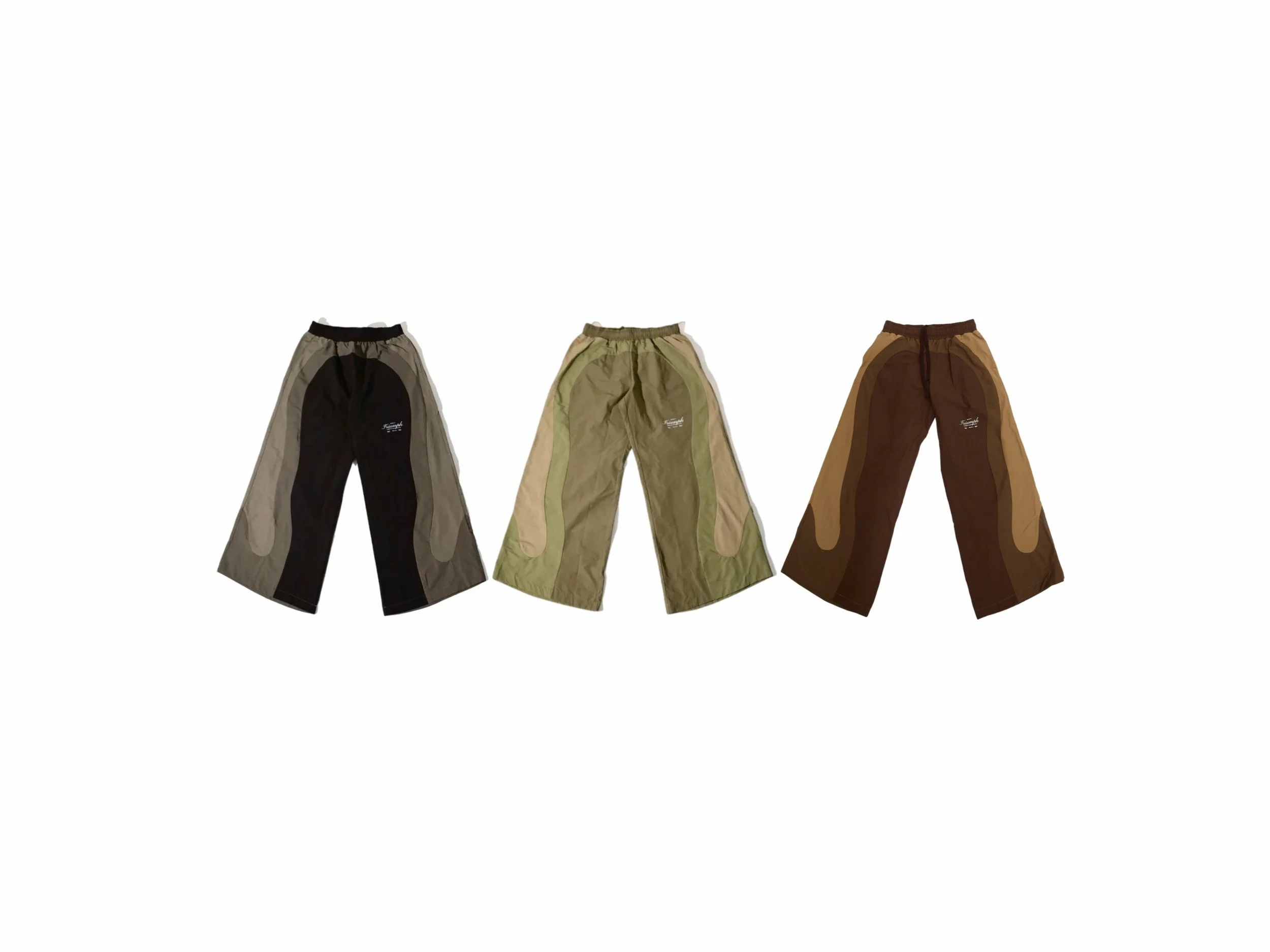 D.O.T. Colorblock Wide Leg Joggers