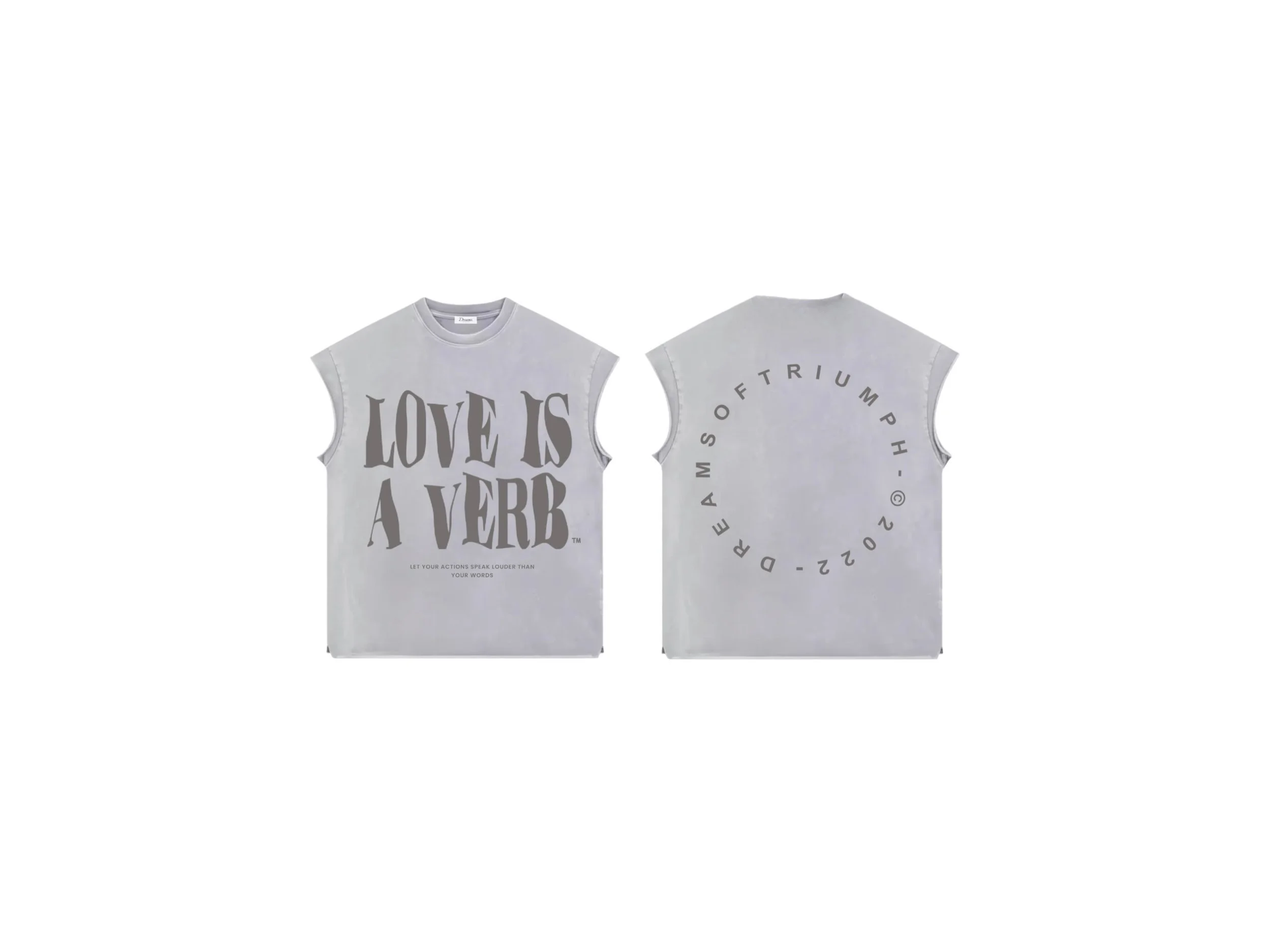 Love is a Verb Vintage Muscle Tee