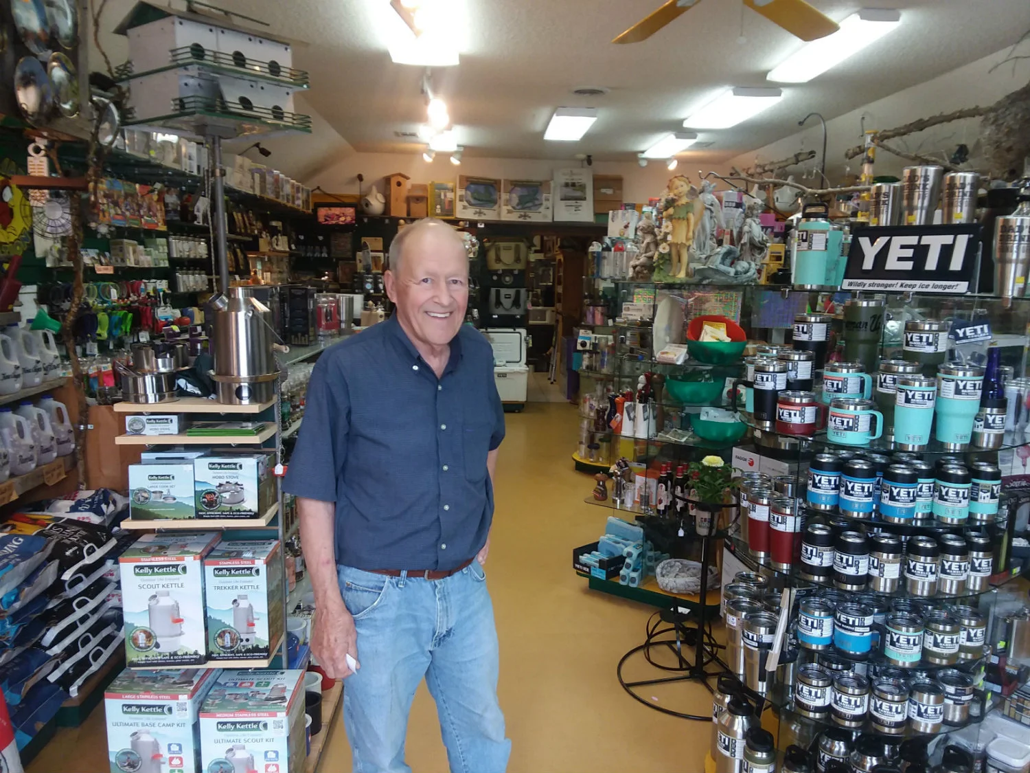 Roger Boe is the owner of BackYard Station, a downtown Frazee retail destination.