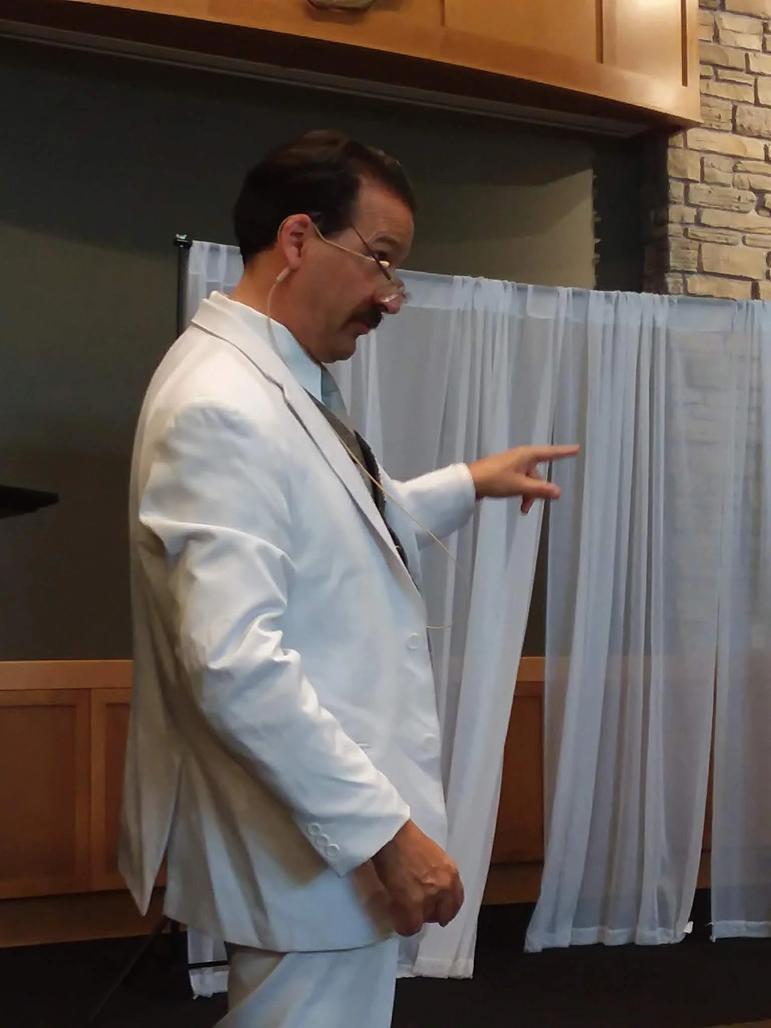 Special theatrical events, like Dr. John Newman's one-man show "The Man Behind the Curtain" pop up throughout the summer. Dr. Newman's show, performed in two Fergus Falls locations on July 31, has him become the Wizard of Oz book author Frank L. Baum.