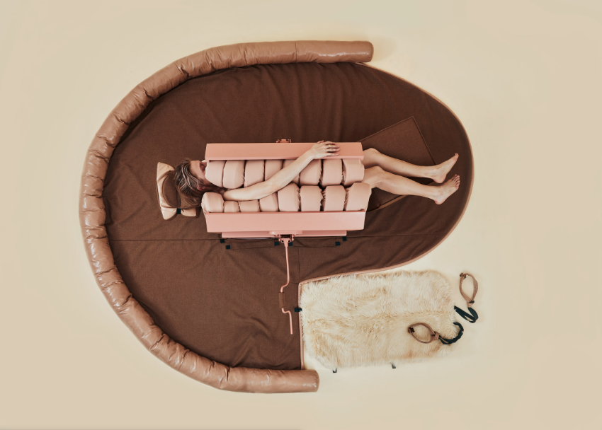 Lucy McRae creates hugging machine as an antidote to the "touch crisis"