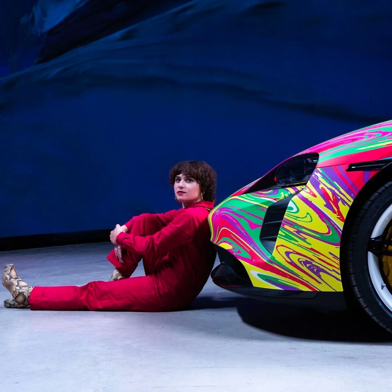 Revving Art and Innovation: Dr. Nelly Ben Hayoun's Dazzling Porsche Taycan Art Car