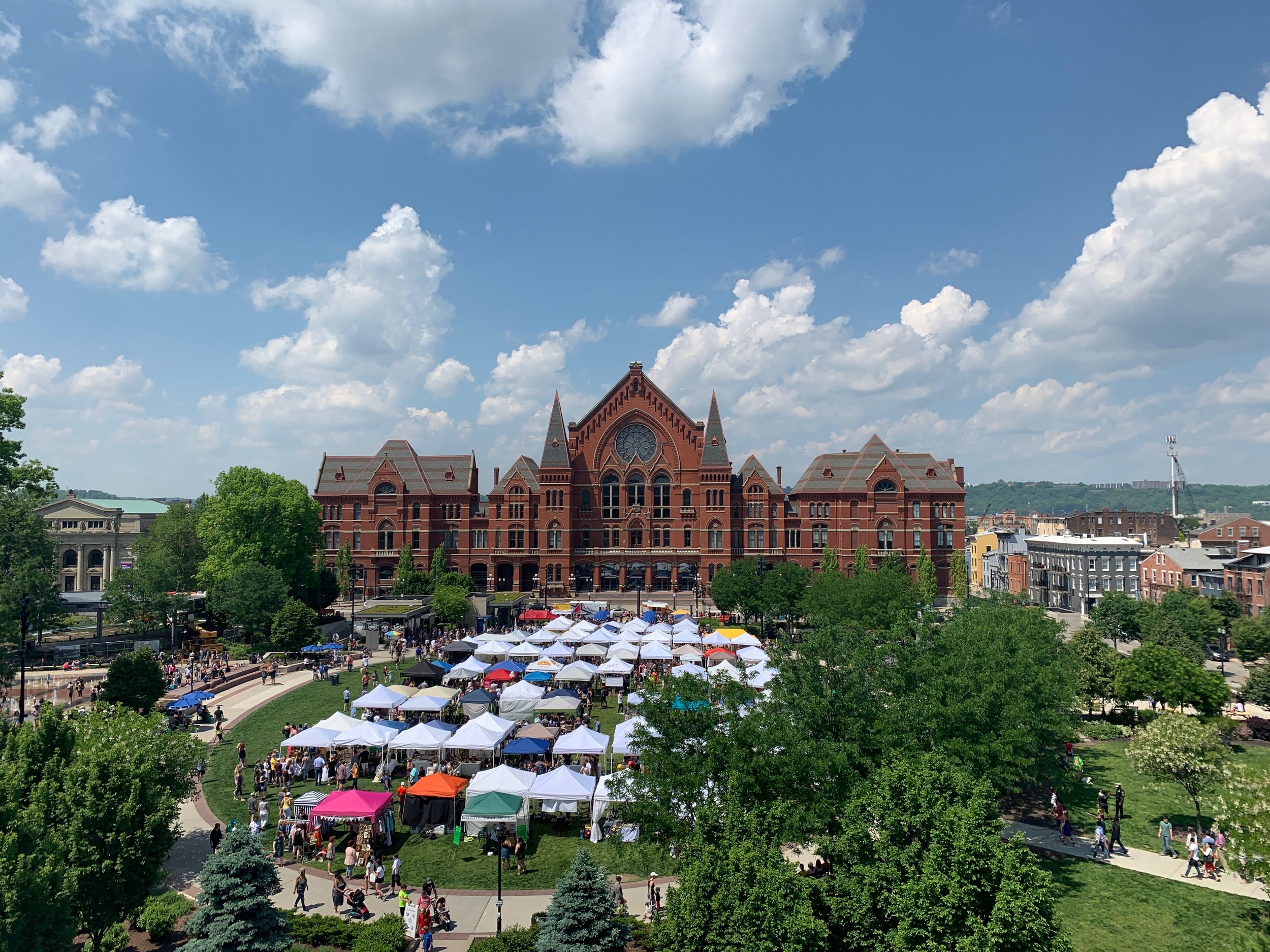 A view of City Flea from the rooftops.