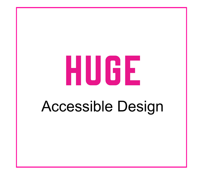 In this workshop, I taught designers and developers at Huge Design the basics of digital accessibility and accessible design best practices (2017).