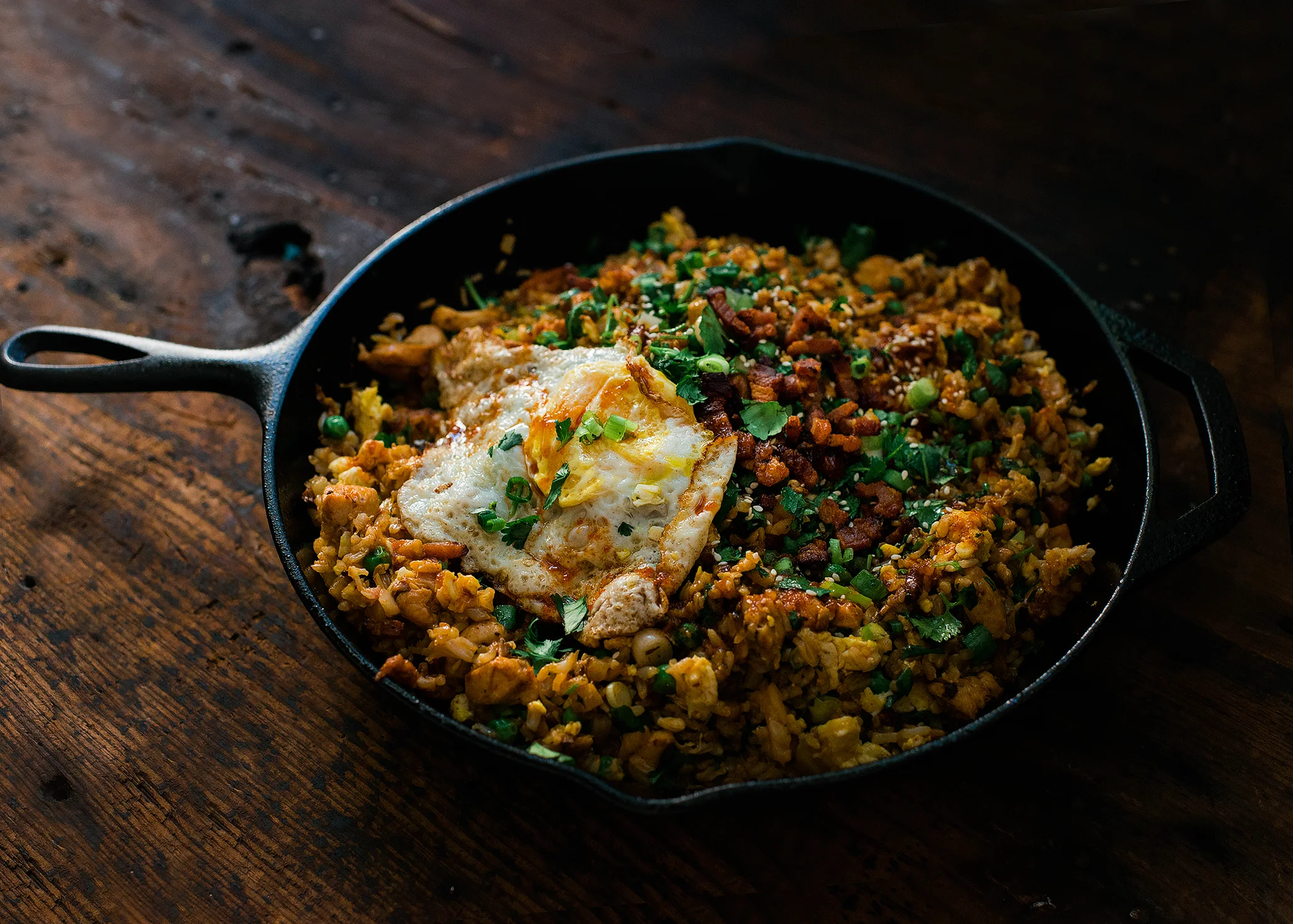 Kimchi Bacon Fried Rice
