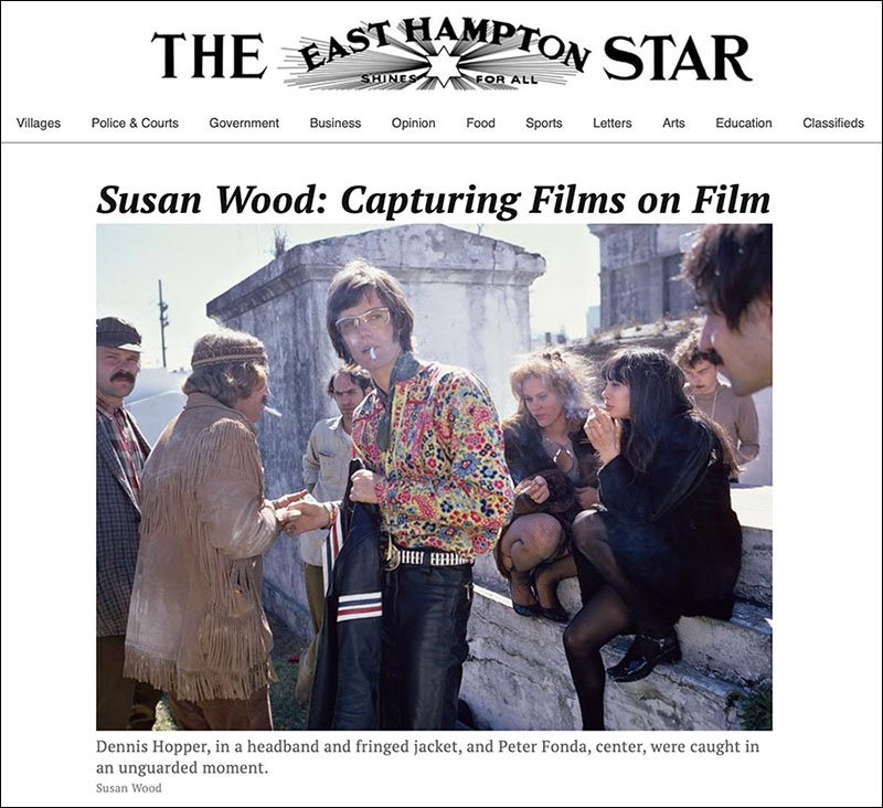 Dennis Hopper and Peter Fonda in the East Hampton Star