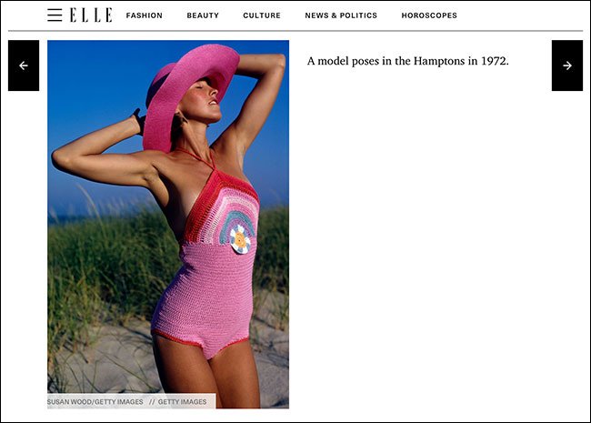 Susan Wood in Elle Magazine