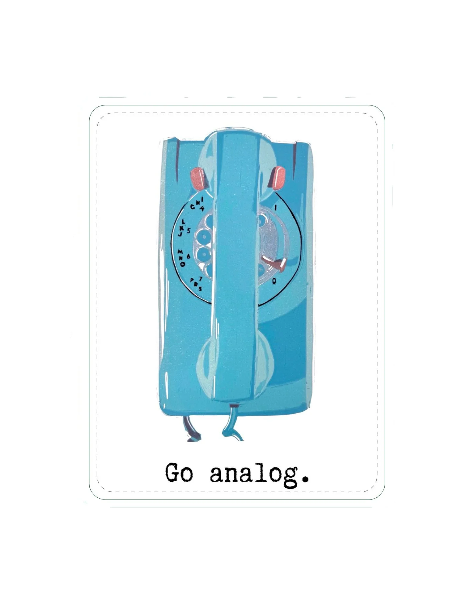Go Analog: Kitchen Phone