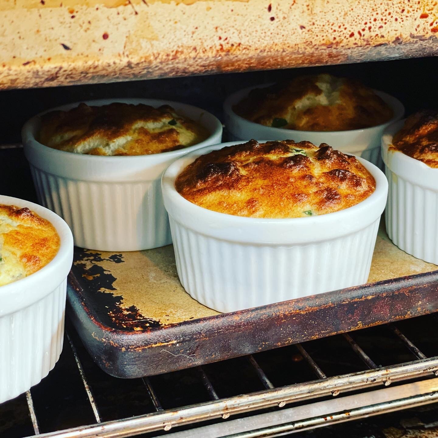Gorgonzola Spinach Souffle