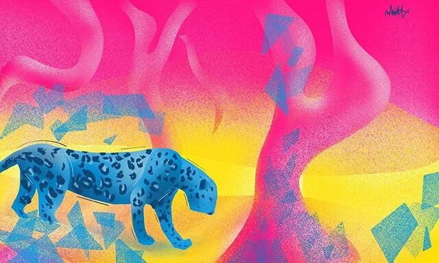 Psychedelic jag.
Something a little bit different for the new year. #illustration #jaguar #rainforest #rainforestillustration #printmaking #wildlifeart #nature #cosmic