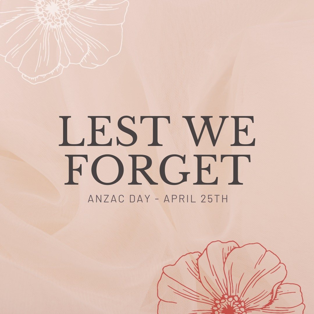 Our pride and admiration for all those who fought for us shall never vanish. Warm wishes for Anzac Day.