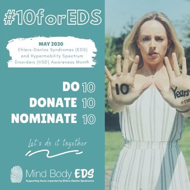 MAY 2020🎗EHLERS-DANLOS SYNDROMES and HYPERMOBILITY SPECTRUM DISORDER AWARENESS MONTH🎗
⠀⠀
On average, it takes over 10 years for a diagnosis of EDS or HSD. To help raise awareness this month, we want you to get involved by participating in our campa