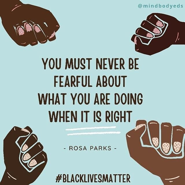 Silence is compliance. We hear you. We stand with you. Black lives matter 🖤