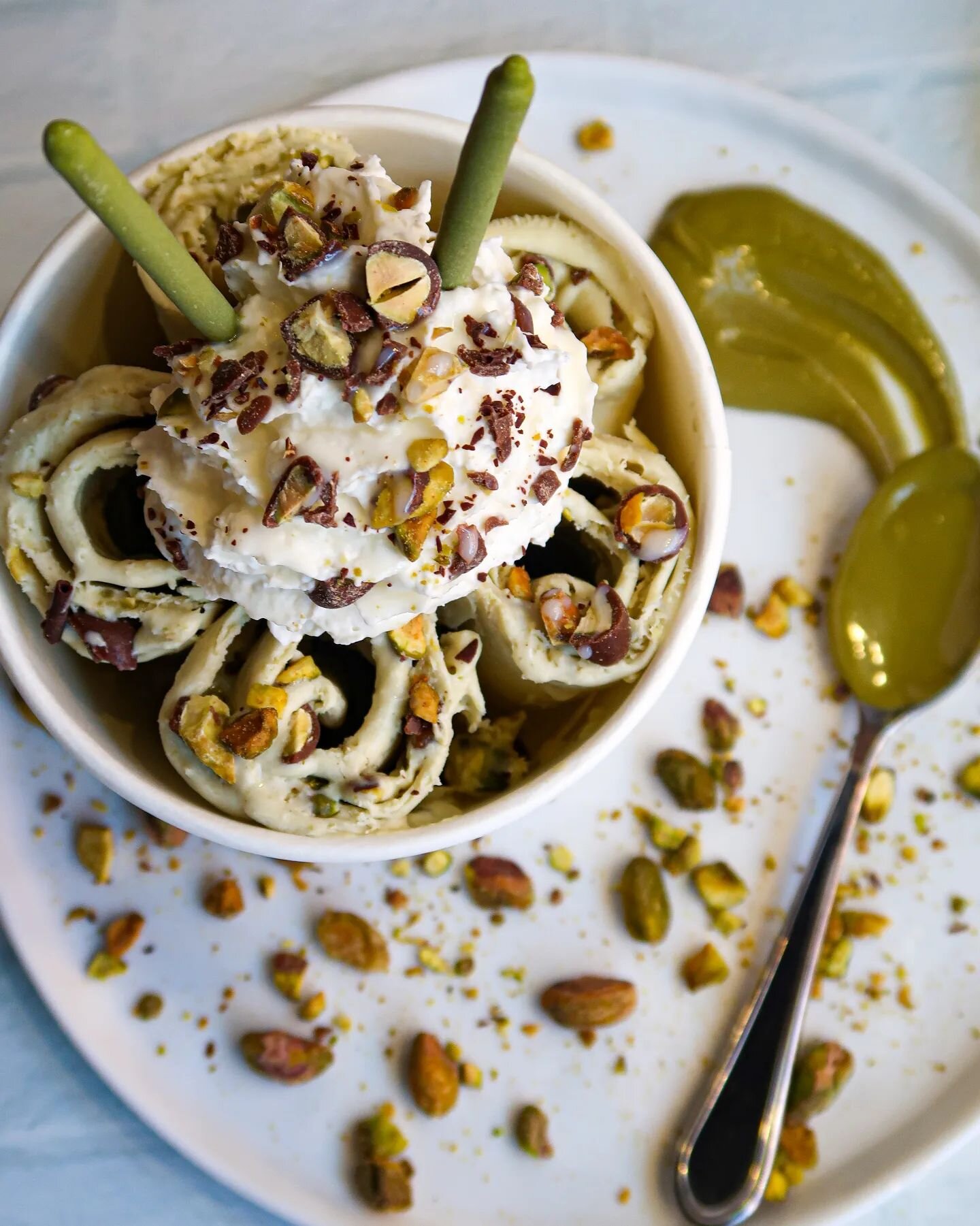 Are you craving for some creamy Pistachio ice cream? We got you!😋
PISTACHIO N' CREAM

#SweetToothIceCream #YYCfood #YYCeats #YYCicecream #yycdesserts #yycfoodblogger #rolledicecream #dishedyyc #yyc #eatyyc #topdishyyc #curiocitycalgary #calgaryfood 