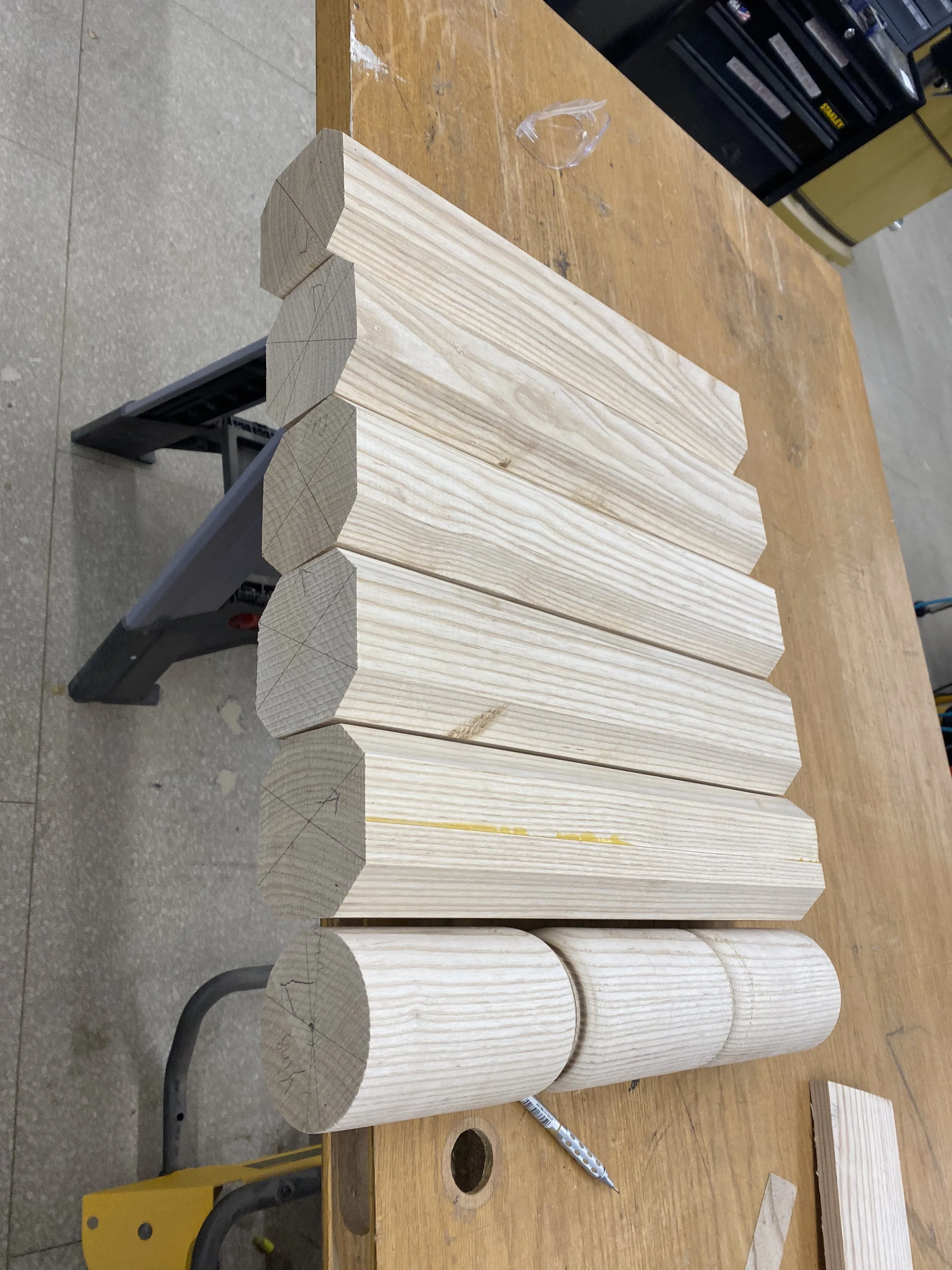 Ye_Cutting and Truning Ash into shape .JPG