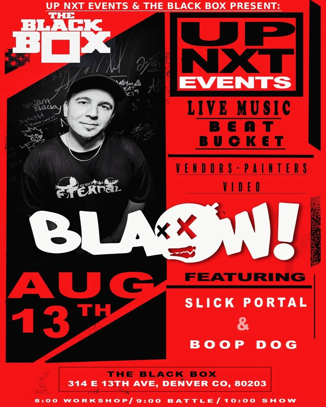 DENVER ITS FINALLY TIME ❗️

it feels unreal to announce this one 🥹

August 13th im coming back to Denver to headline @theblackbox5280 for a night with @upnxtevents 

Headlining The Black Box has been a bucket list goal of mine since I started produc