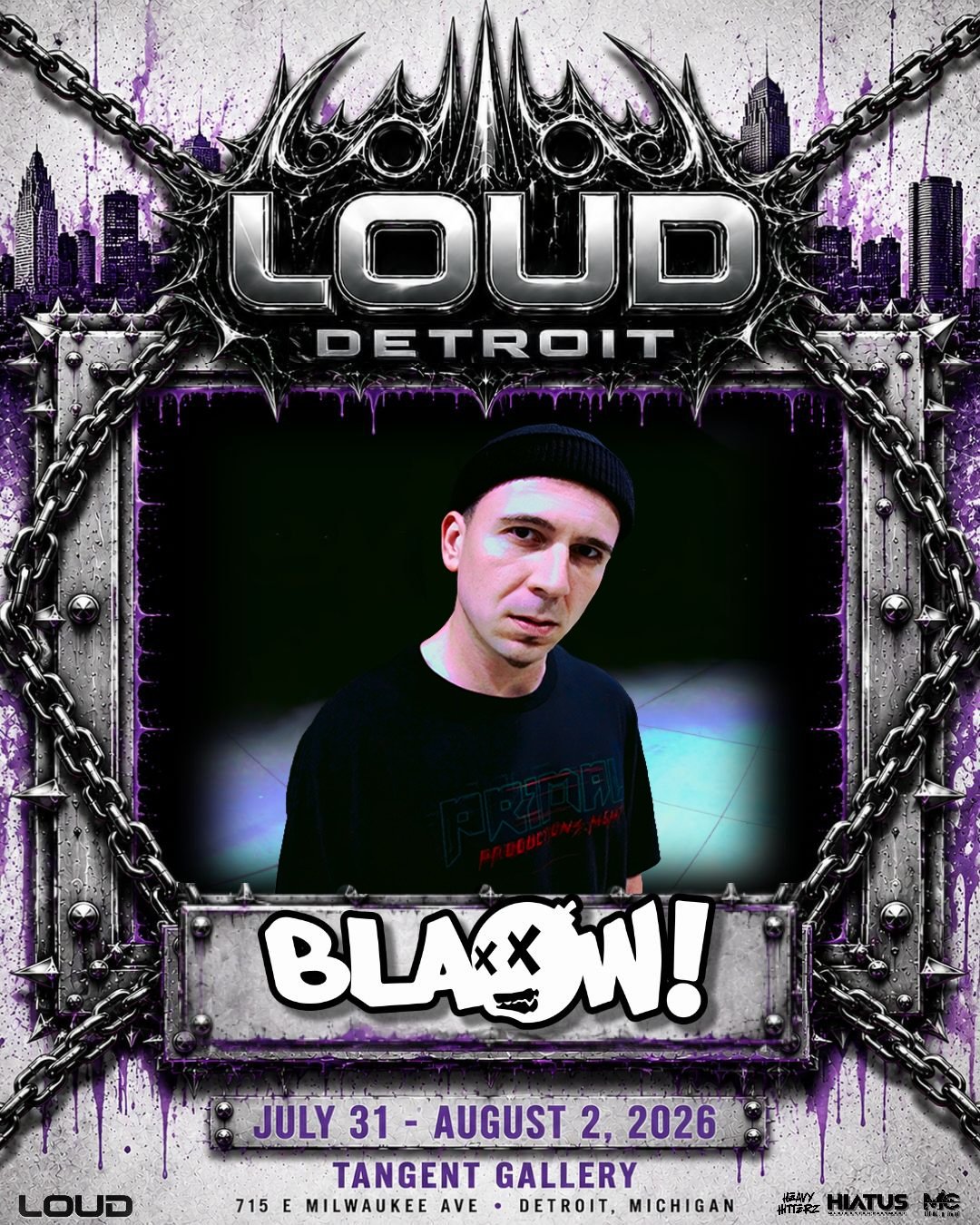 LOUD DETROIT ⛓️ LOUD DETROIT ⛓️LOUD DETROIT ⛓️LOUD DETROIT

see you main stage saturday night at 11:00pm right before @wileydubstep &amp; @shanghaidoom 

what an insane weekend &amp; a perfect send off for my Michigan debut 🙏

@hiatusmusicentertainm